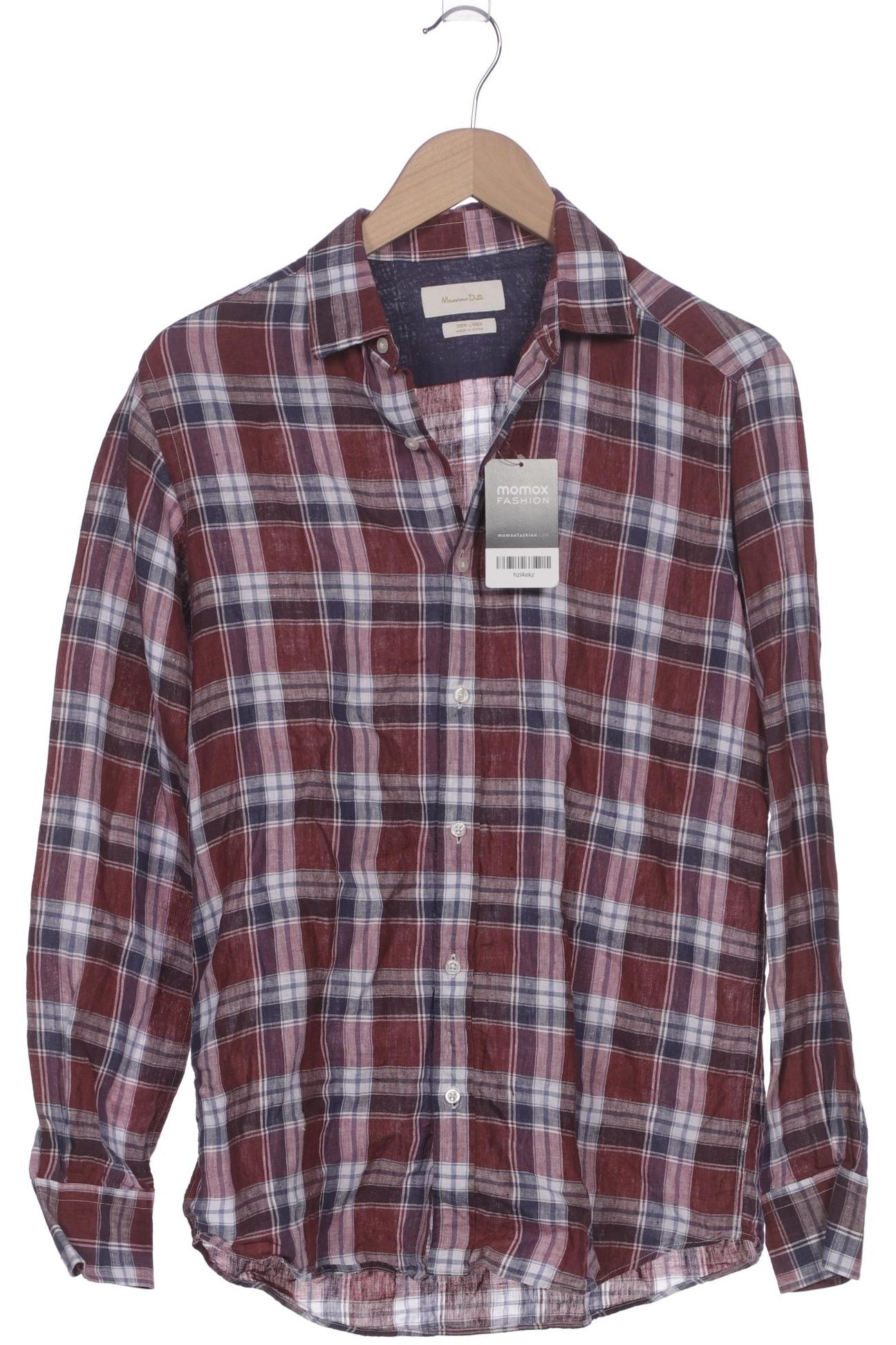 

Massimo Dutti Herren Hemd, bordeaux, Gr. 46
