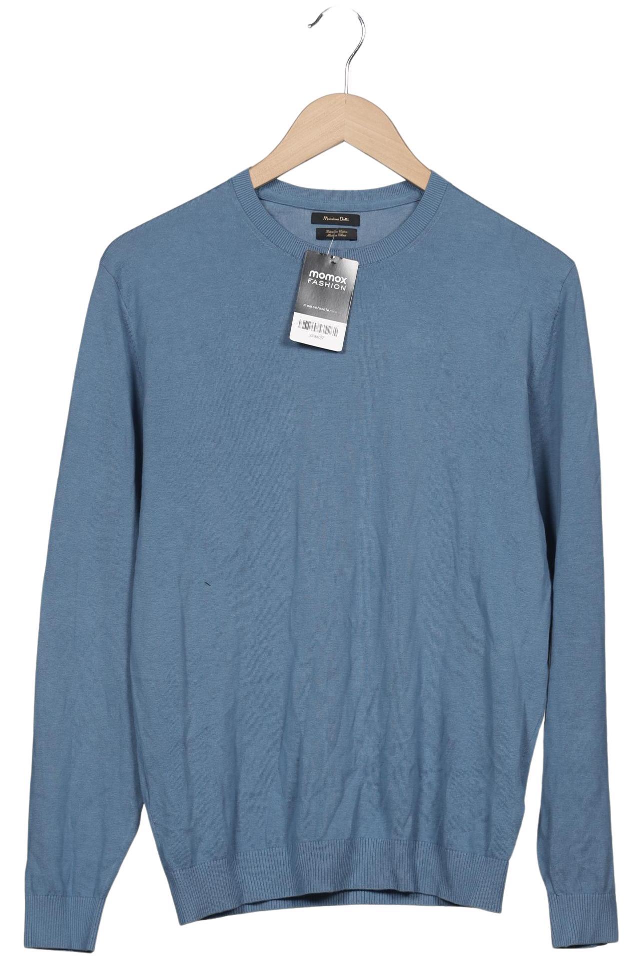 

Massimo Dutti Herren Pullover, blau, Gr. 48