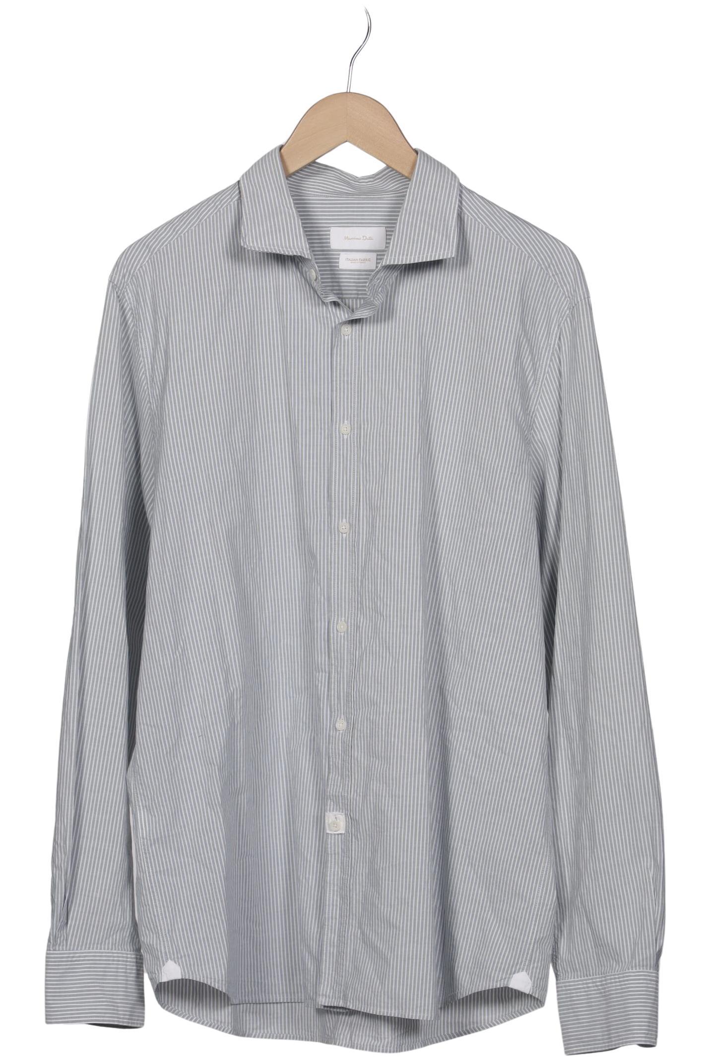 

Massimo Dutti Herren Hemd, grau, Gr. 56