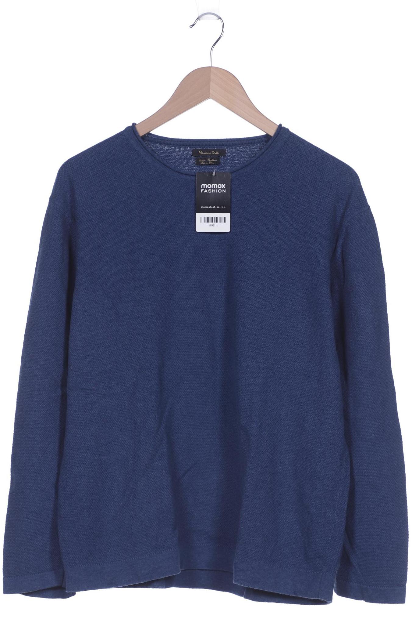 

Massimo Dutti Herren Pullover, blau, Gr. 56