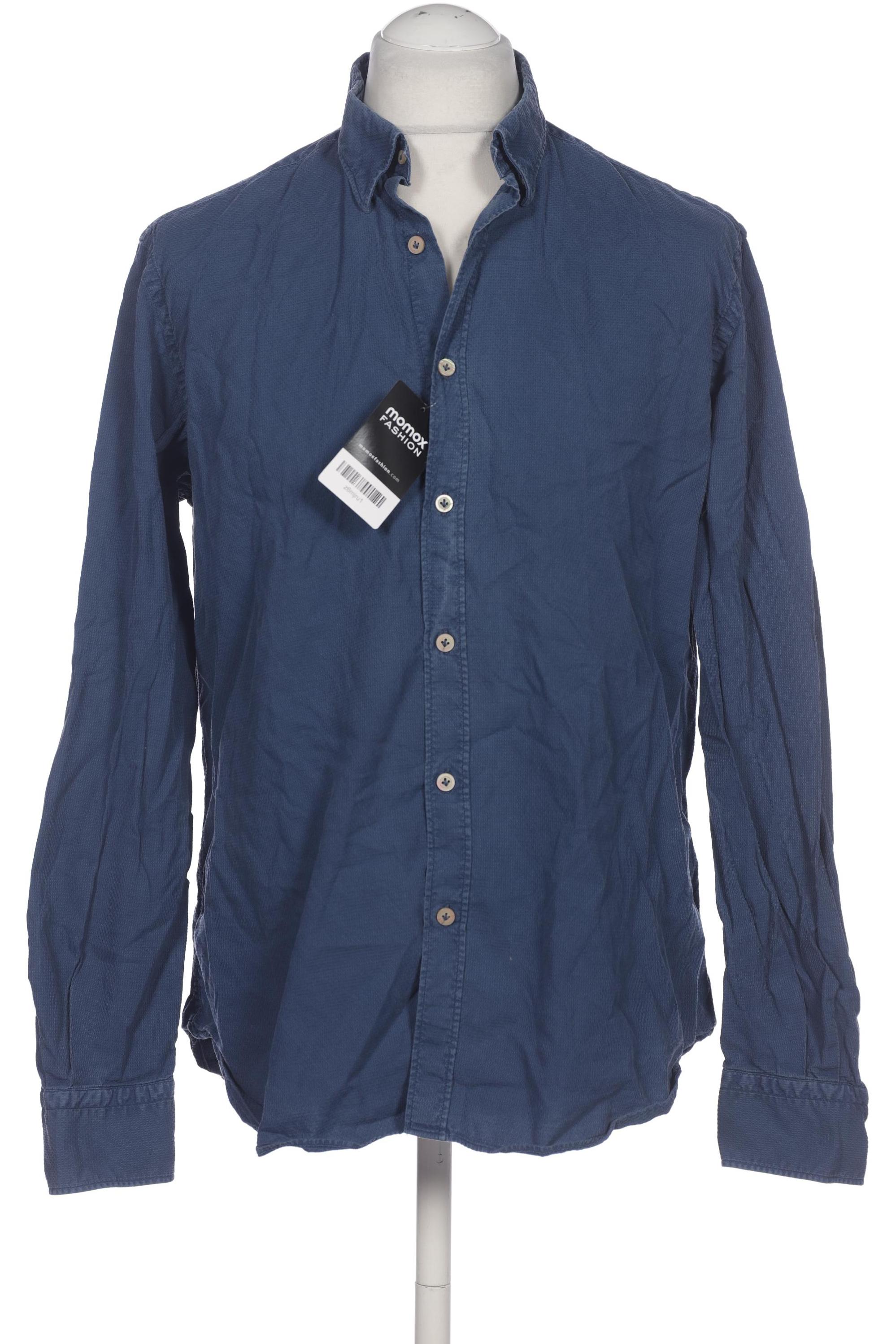 

Massimo Dutti Herren Hemd, blau, Gr. 54