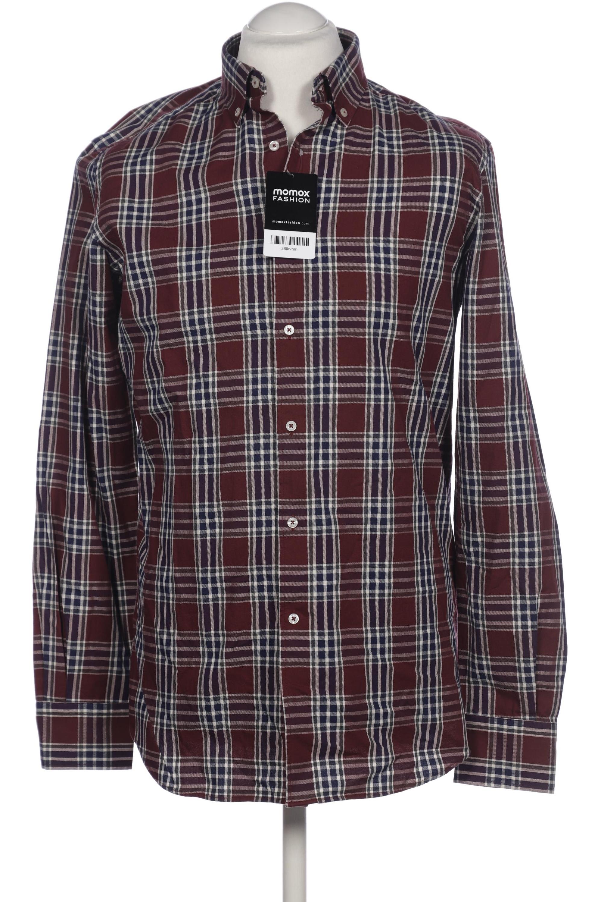 

Massimo Dutti Herren Hemd, bordeaux, Gr. 48