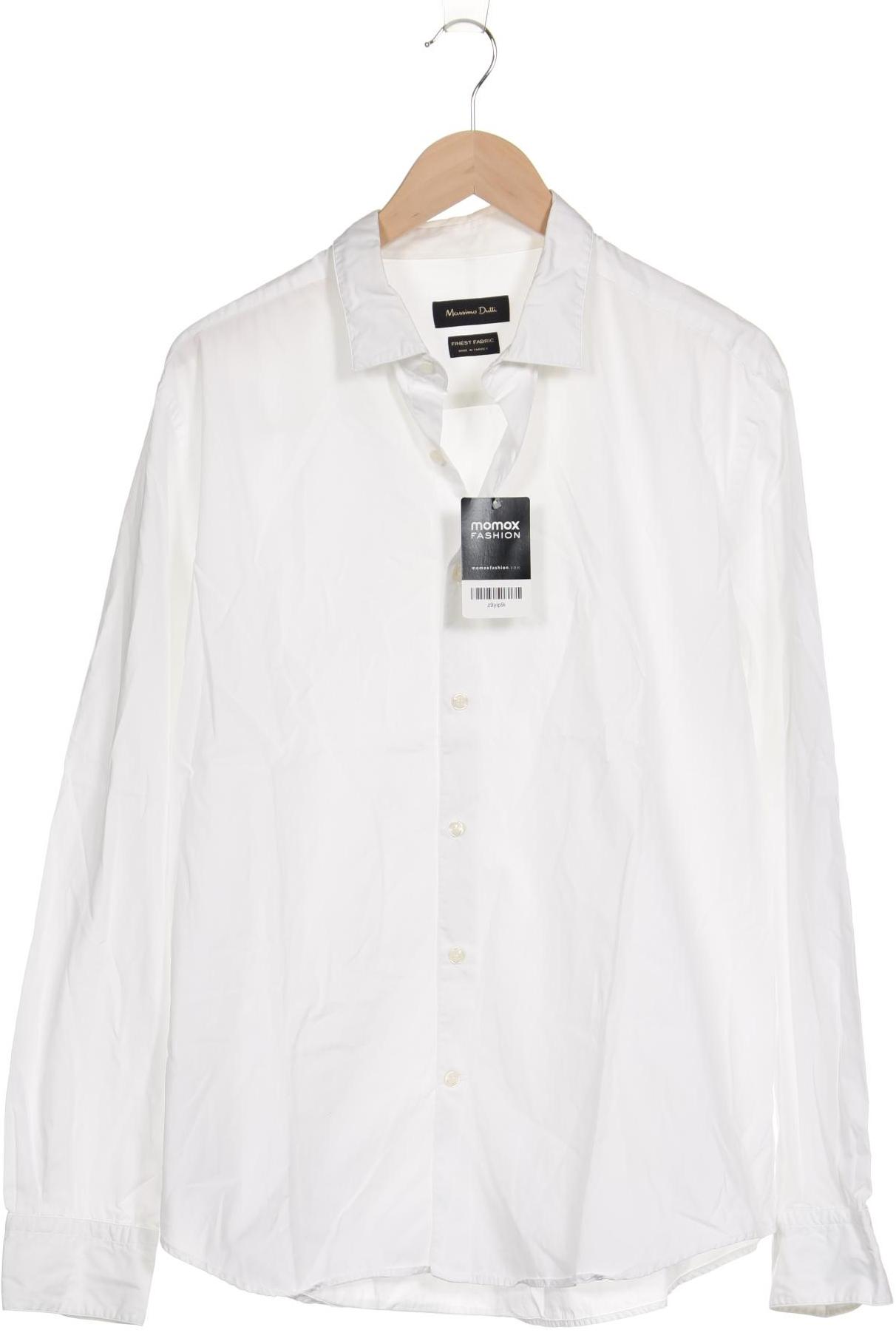 

Massimo Dutti Herren Hemd, weiß, Gr. 56