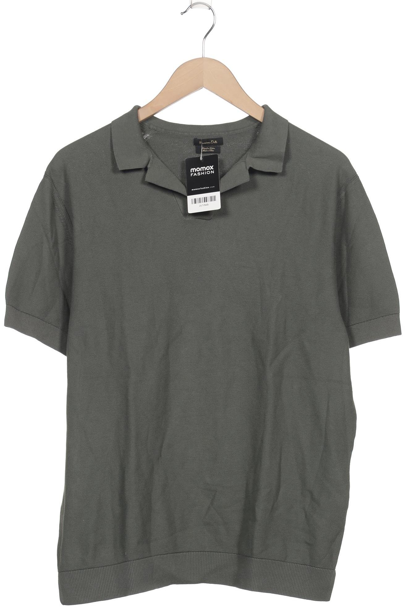 

Massimo Dutti Herren Poloshirt, grün, Gr. 56