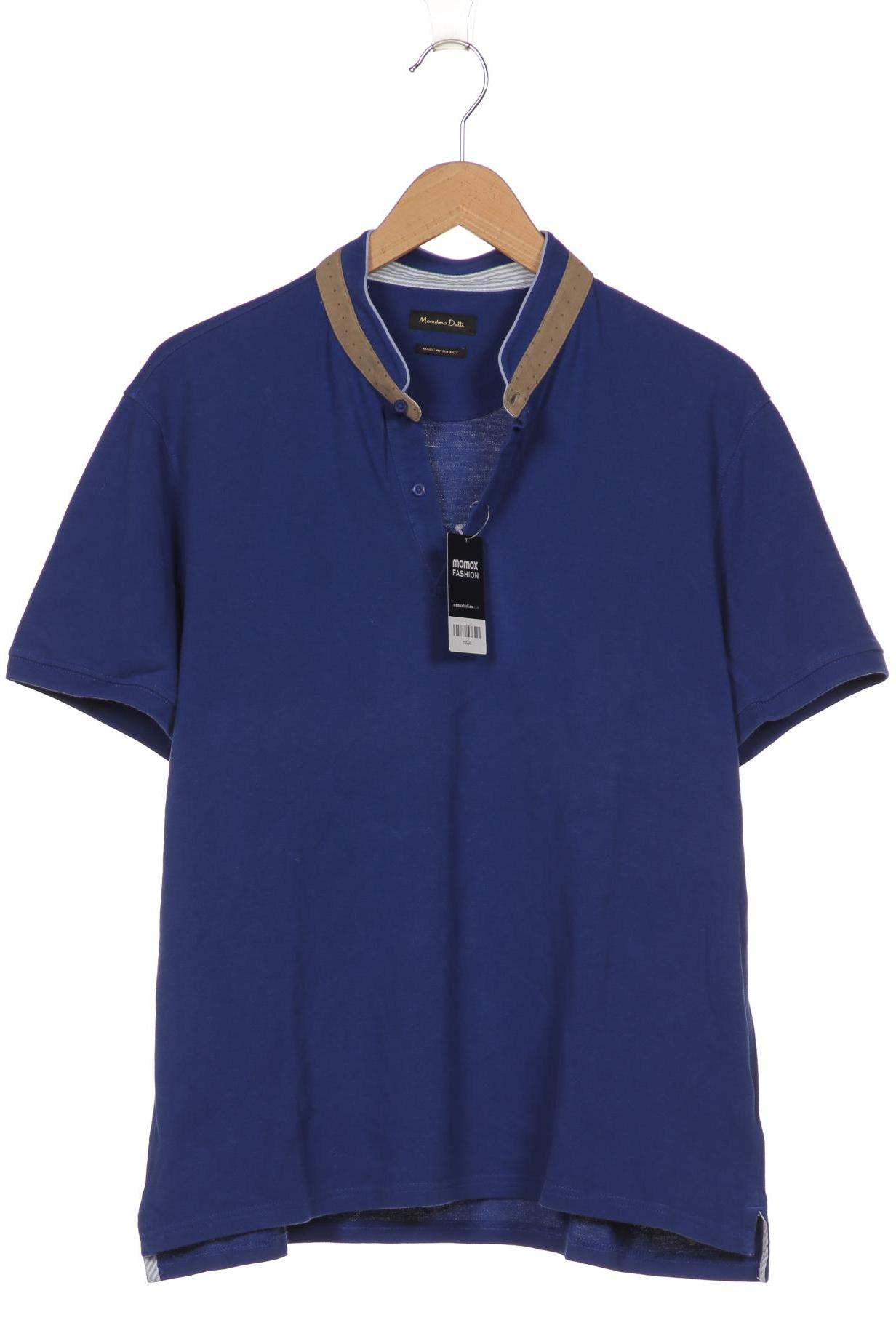 

Massimo Dutti Herren Poloshirt, blau, Gr. 56