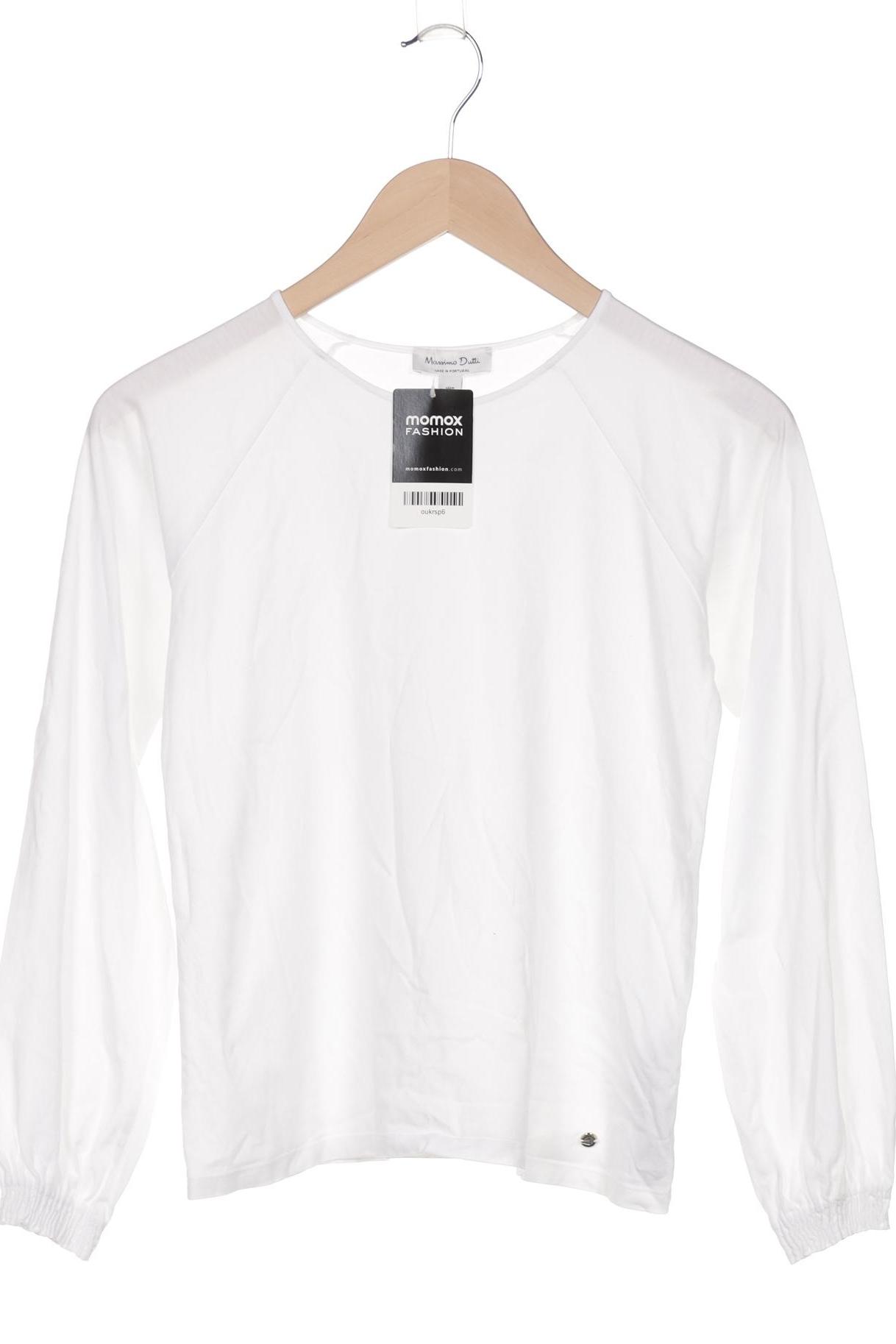 

Massimo Dutti Damen Langarmshirt, weiß, Gr. 164