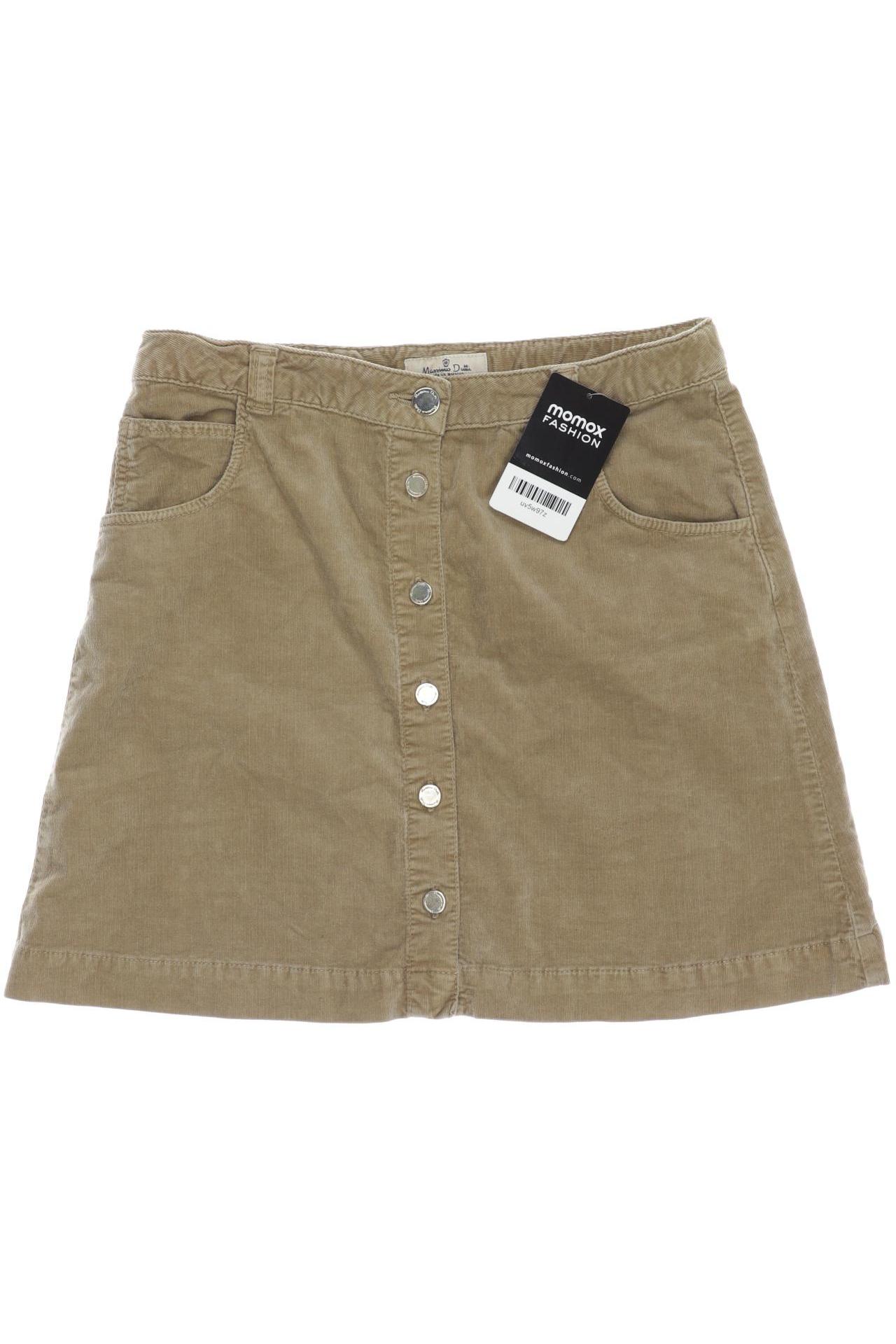

Massimo Dutti Damen Rock, beige, Gr. 158