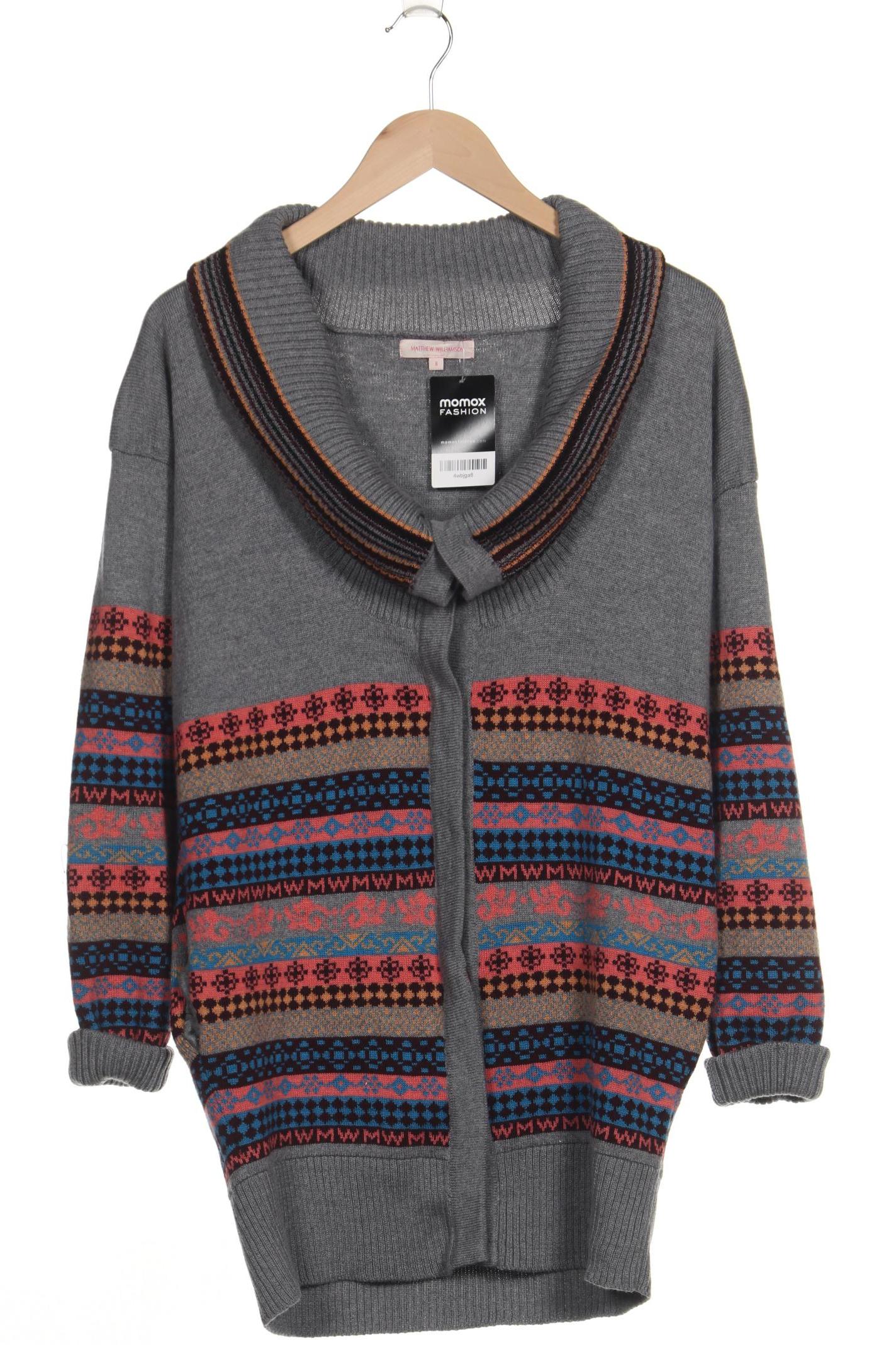 

Matthew Williamson Damen Strickjacke, grau, Gr. 8