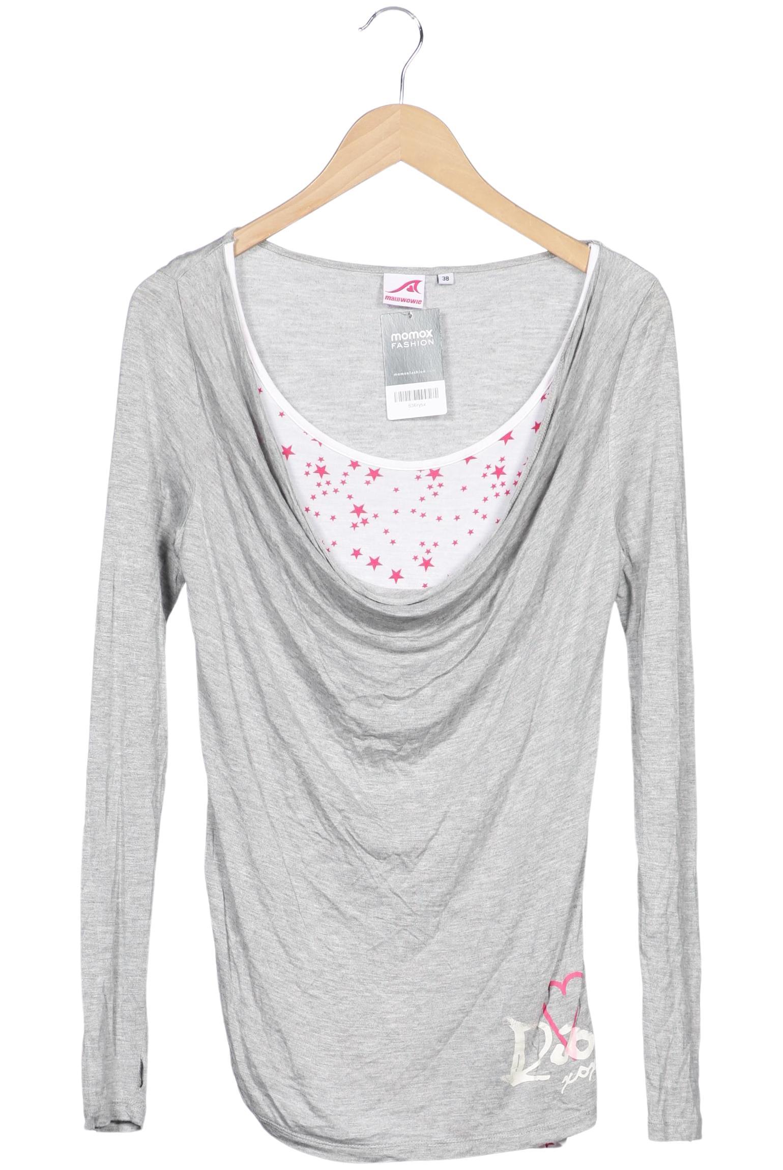 

Maui Wowie Damen Langarmshirt, grau, Gr. 38