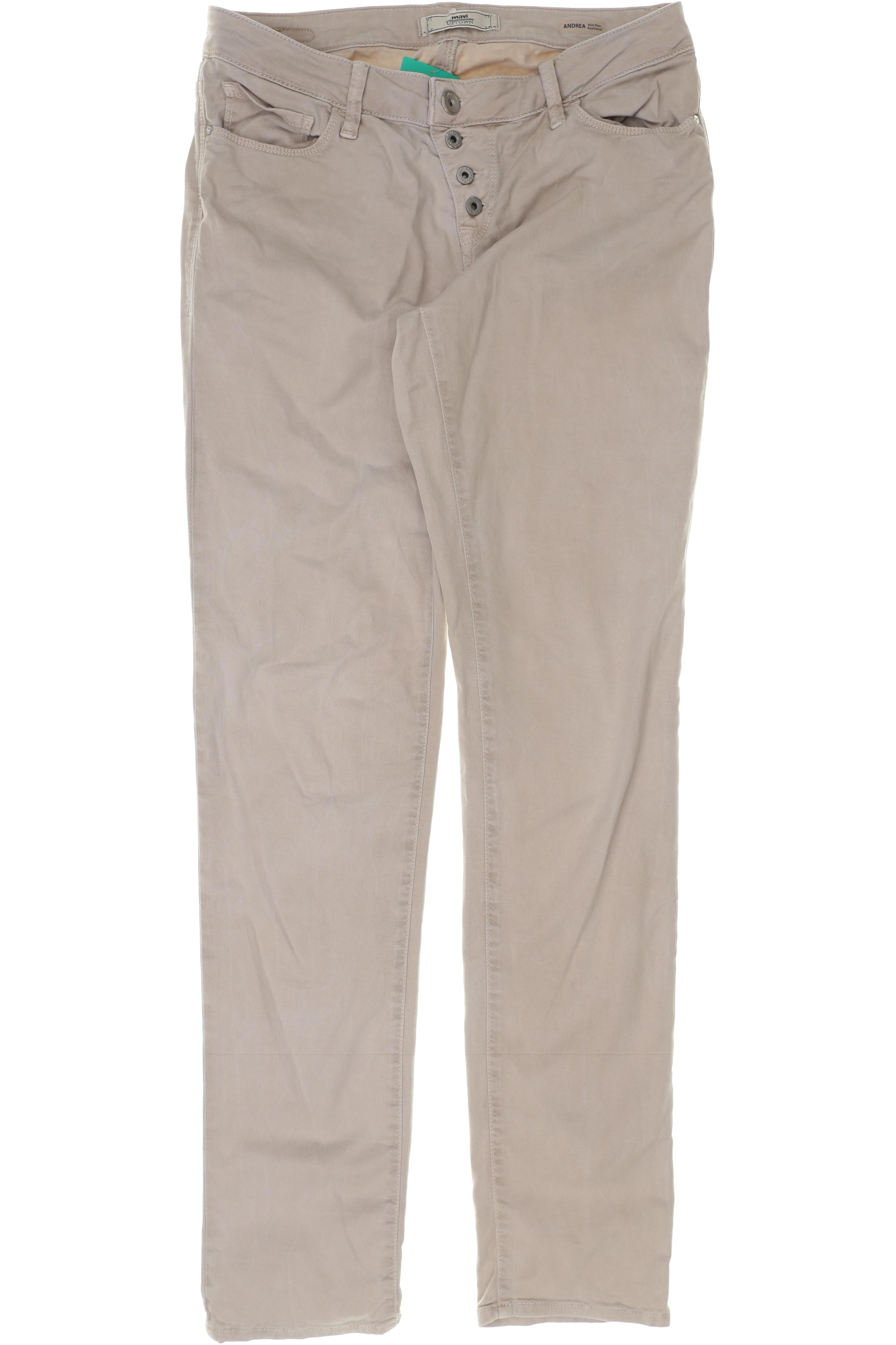 

mavi Damen Jeans, beige, Gr. 28