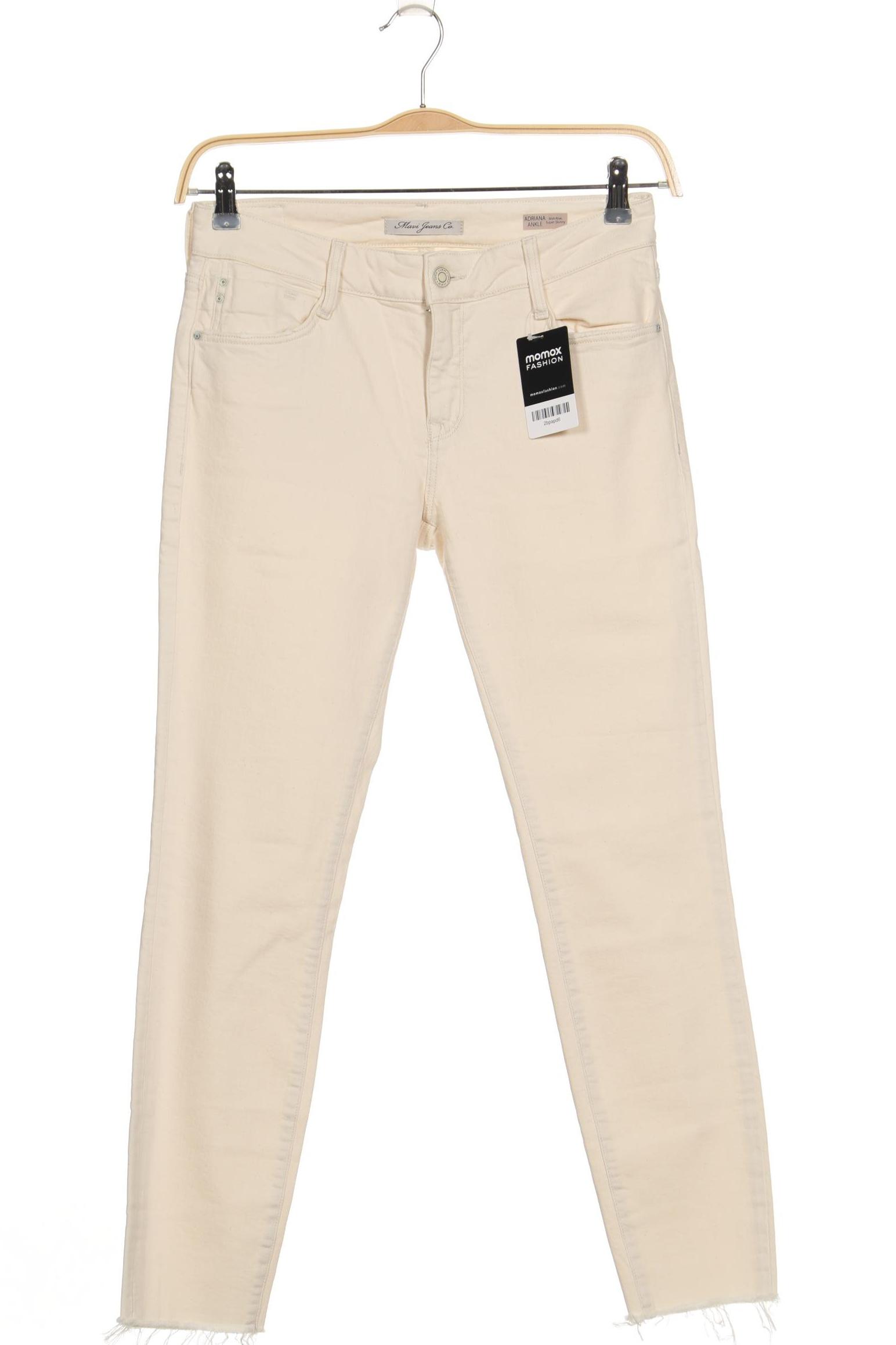 

mavi Damen Jeans, cremeweiß, Gr. 28