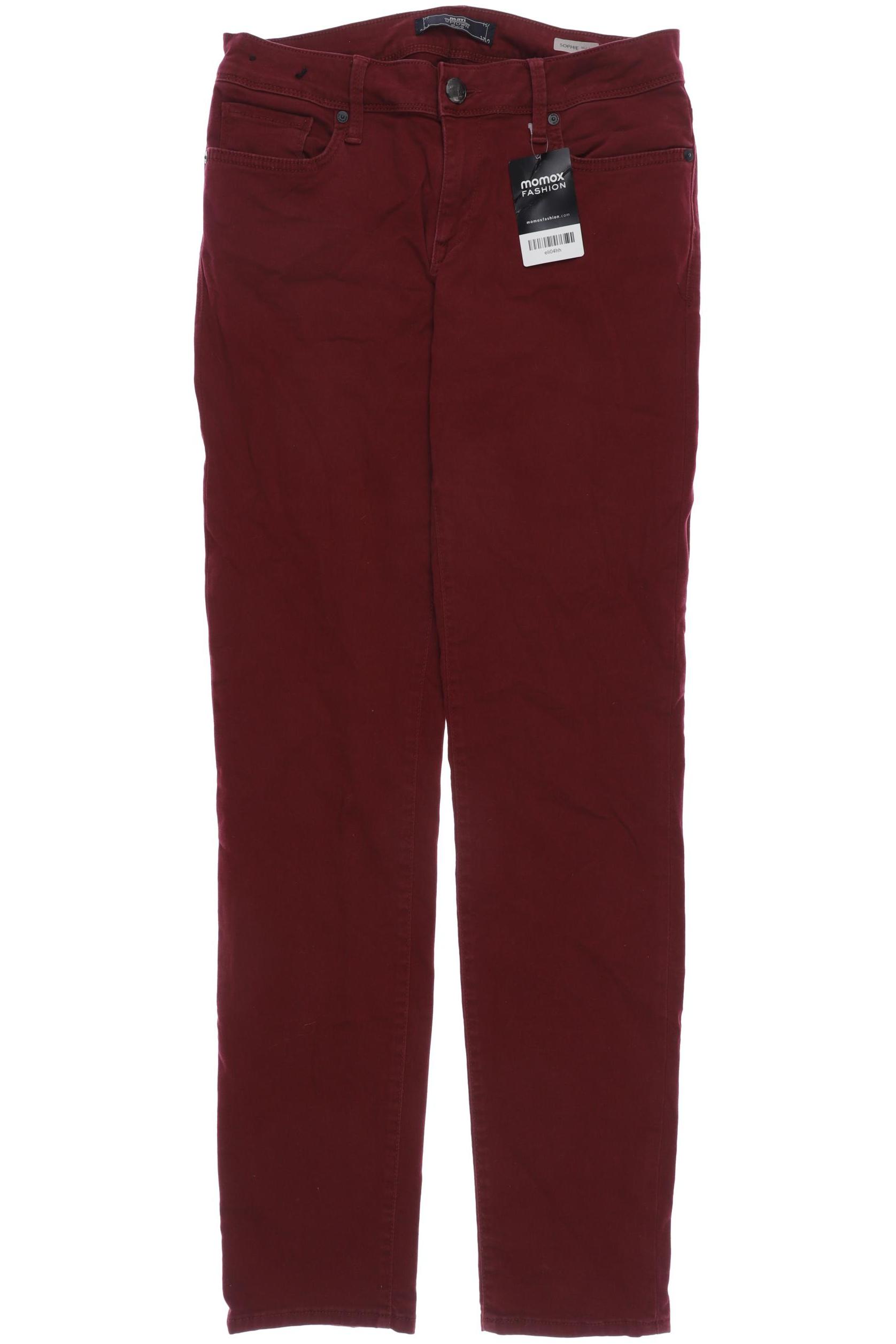 

mavi Damen Jeans, bordeaux, Gr. 30