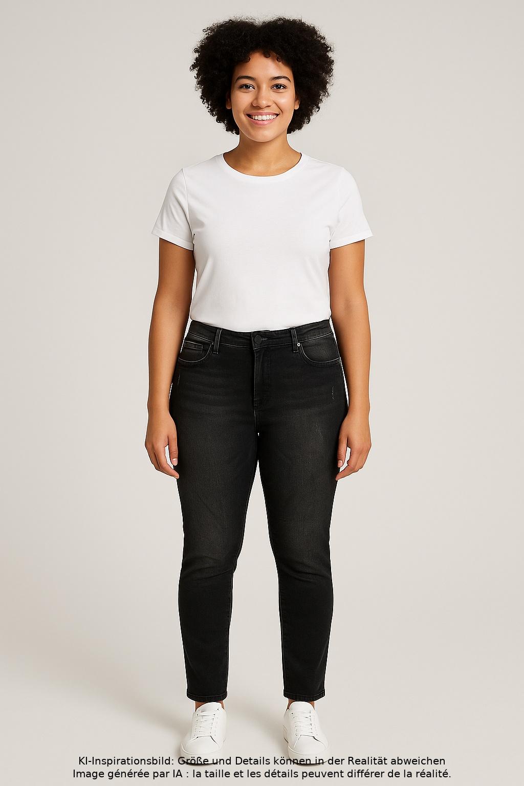 

mavi Damen Jeans, schwarz, Gr. 30