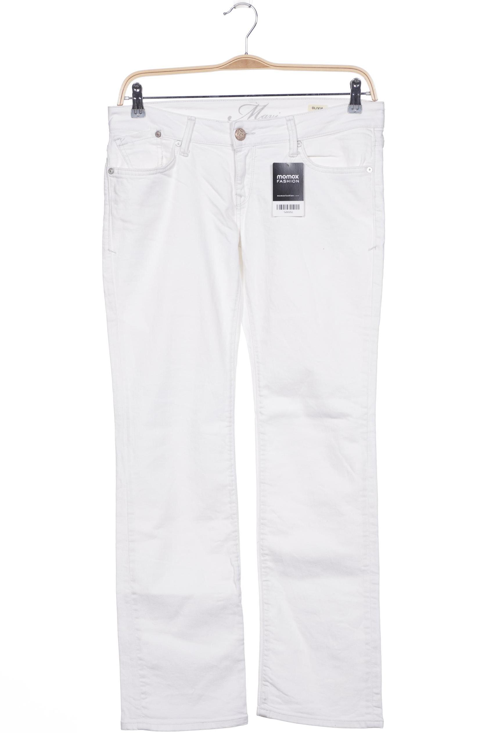 

mavi Damen Jeans, weiß, Gr. 42