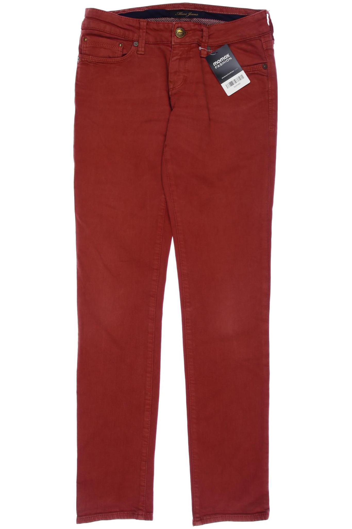 

mavi Damen Jeans, rot, Gr. 27