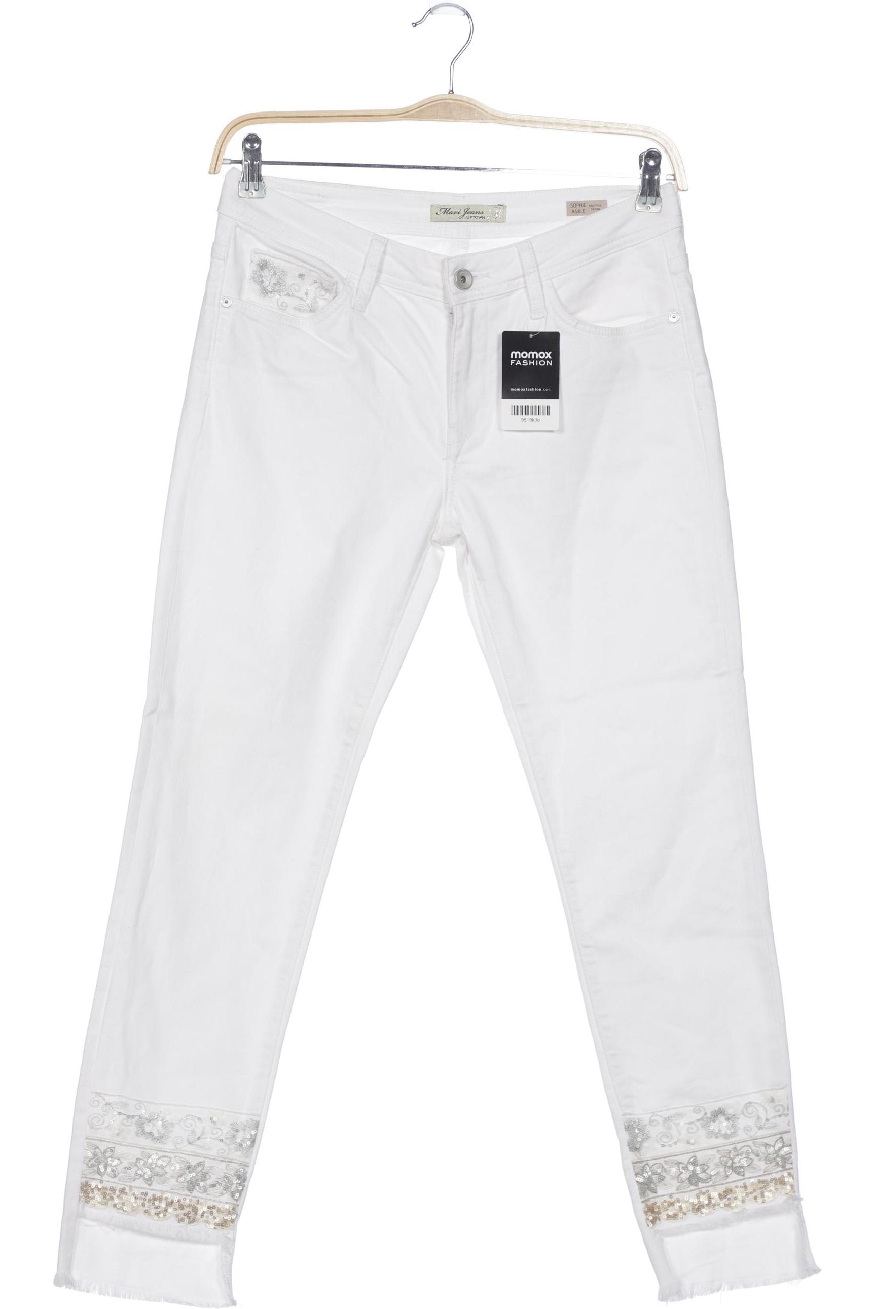 

mavi Damen Jeans, weiß, Gr. 0