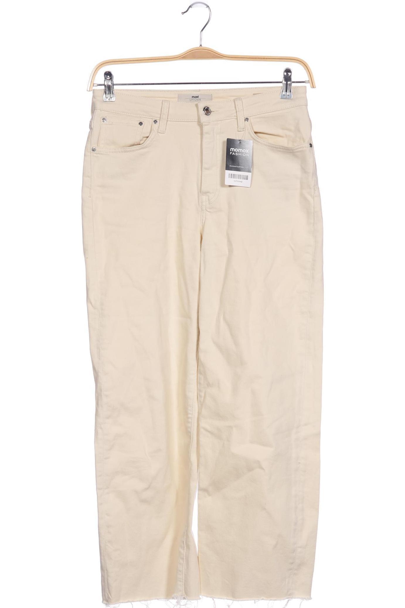 

mavi Damen Jeans, cremeweiß, Gr. 28