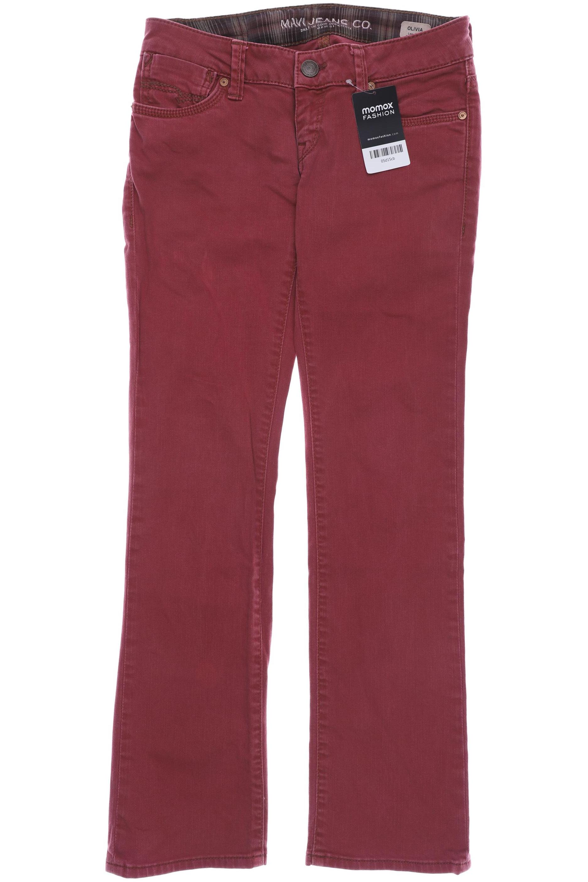 

mavi Damen Jeans, bordeaux, Gr. 25