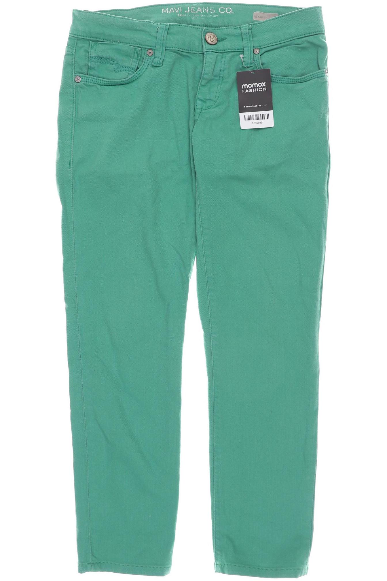 

mavi Damen Jeans, grün, Gr. 28