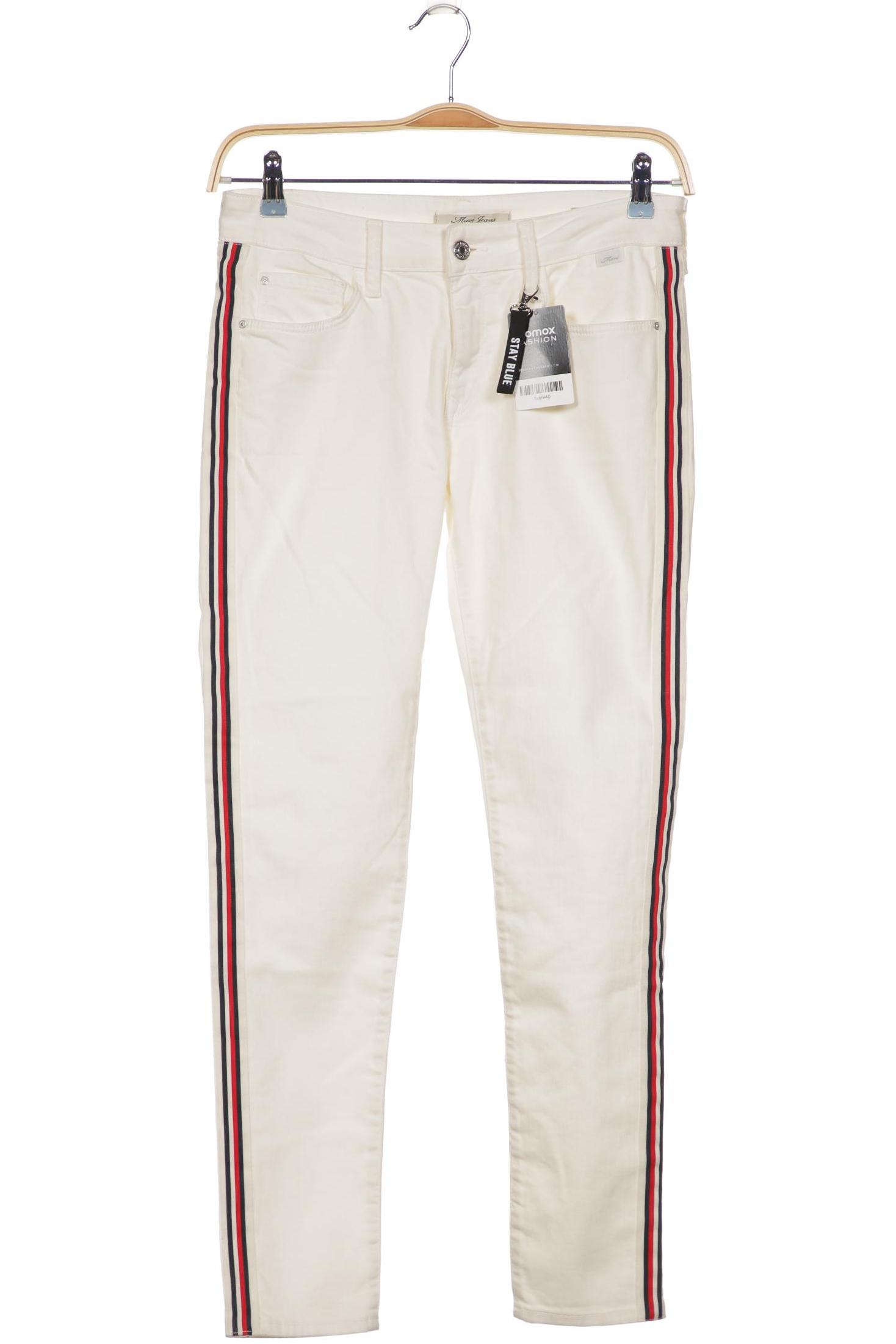 

mavi Damen Jeans, cremeweiß, Gr. 40