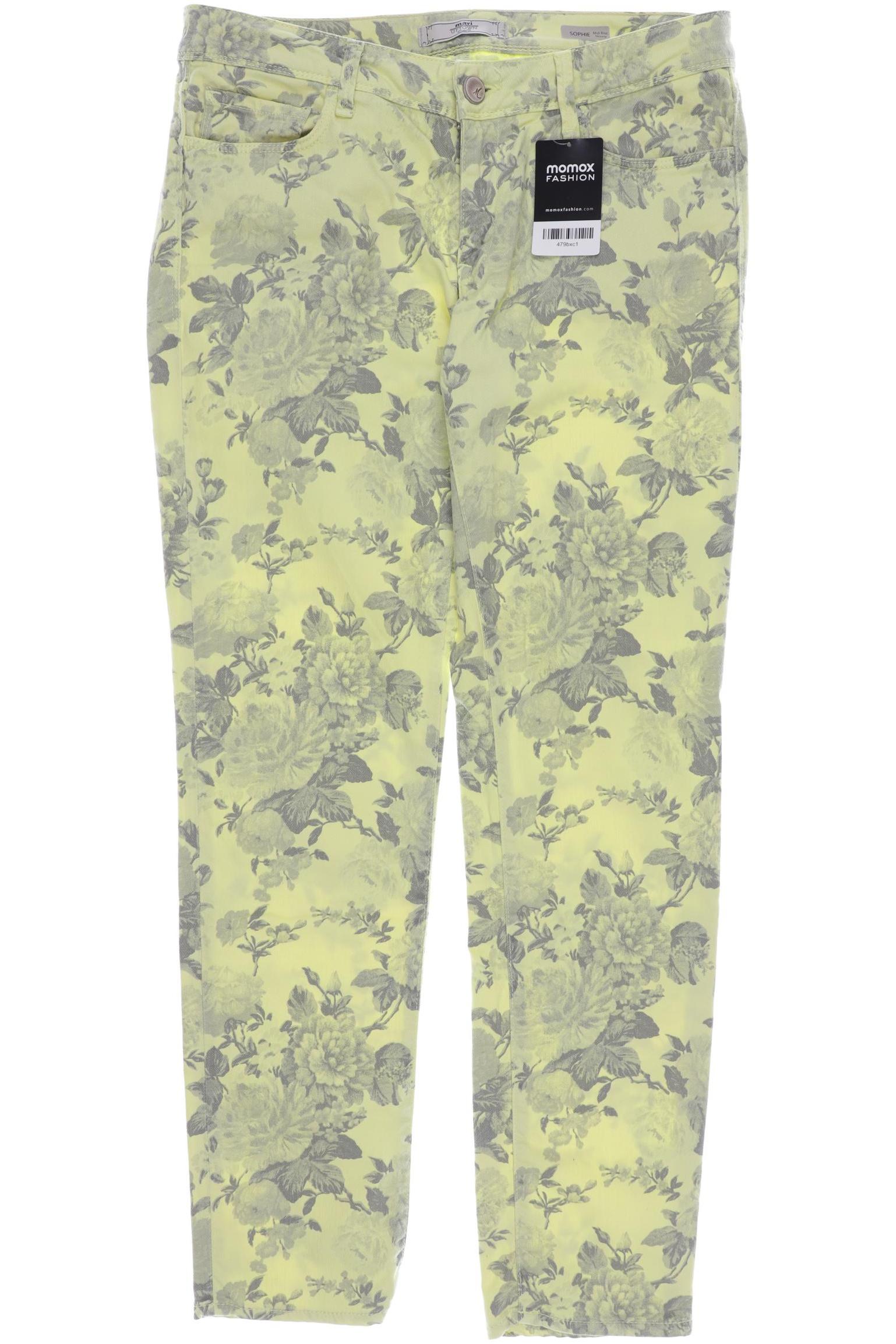 

mavi Damen Jeans, gelb, Gr. 32