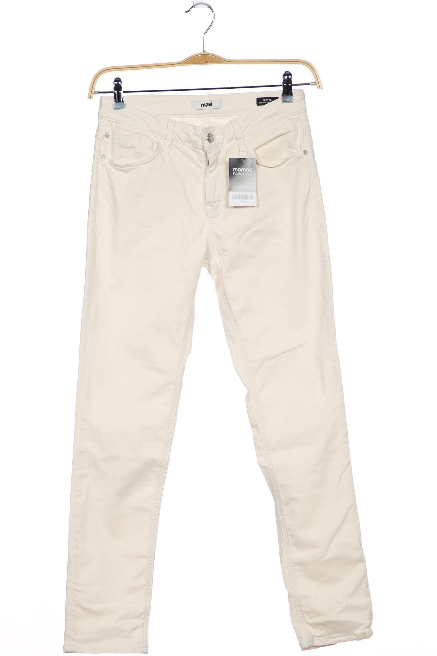 

mavi Damen Jeans, cremeweiß