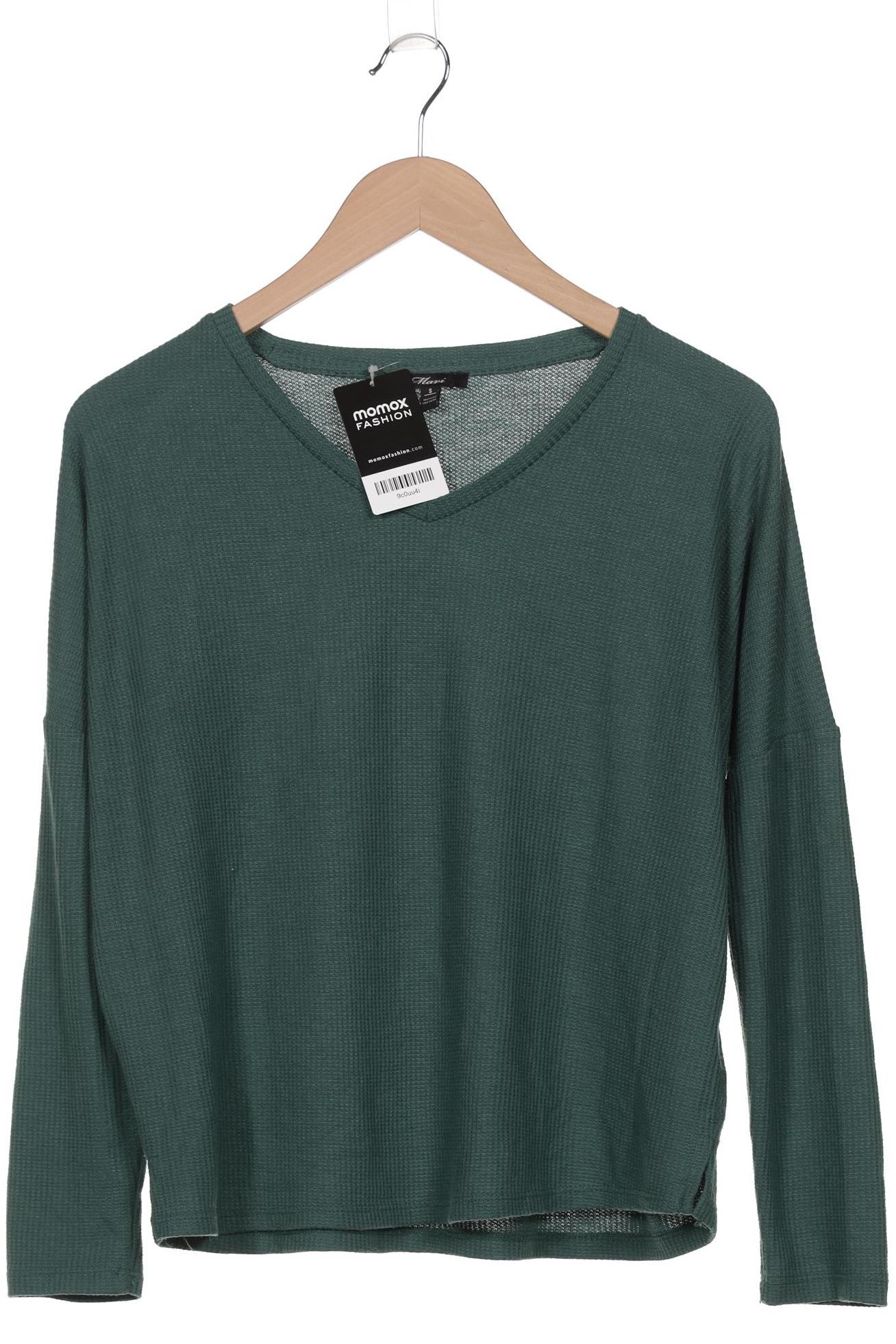 

mavi Damen Langarmshirt, grün, Gr. 36
