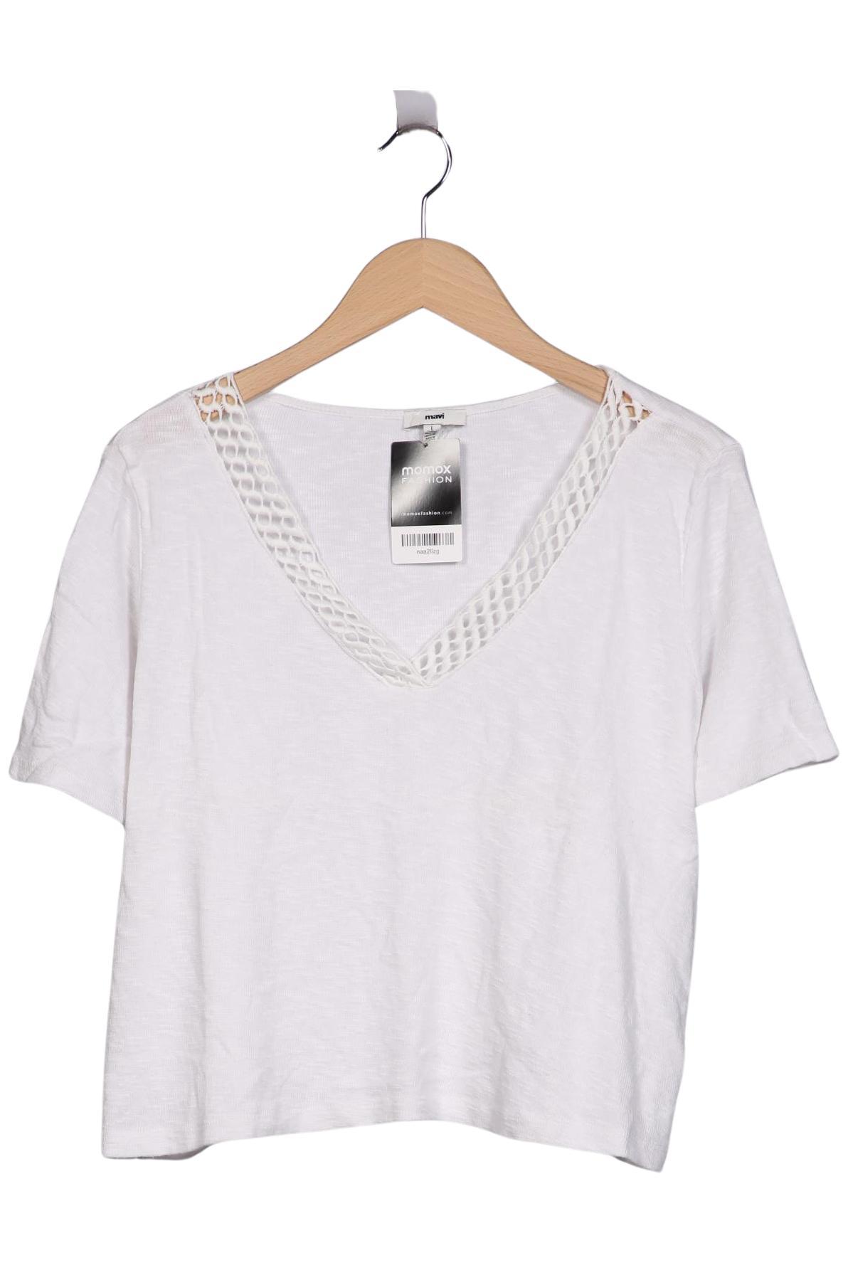 

mavi Damen Pullover, weiß, Gr. 42