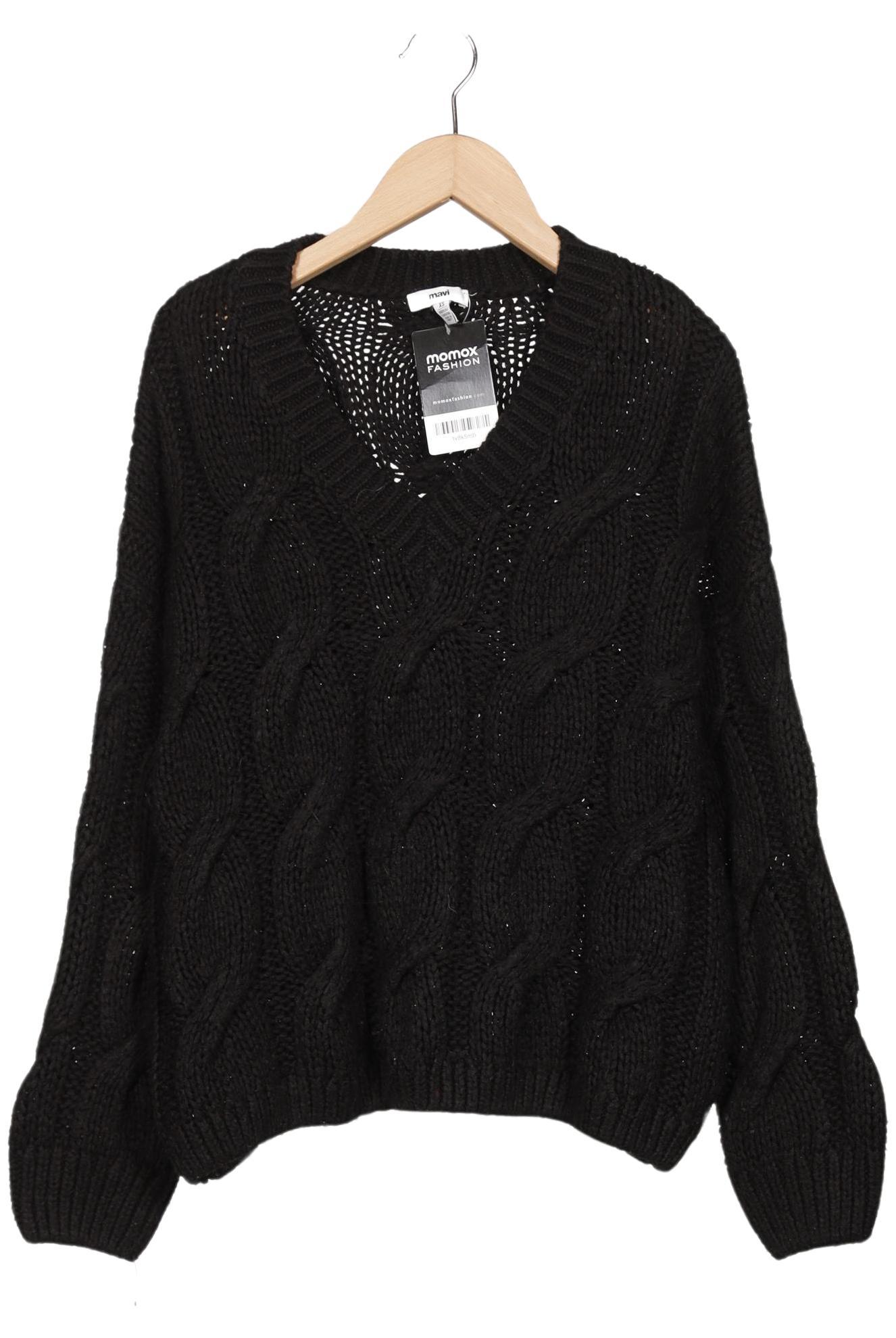 

mavi Damen Pullover, schwarz, Gr. 34