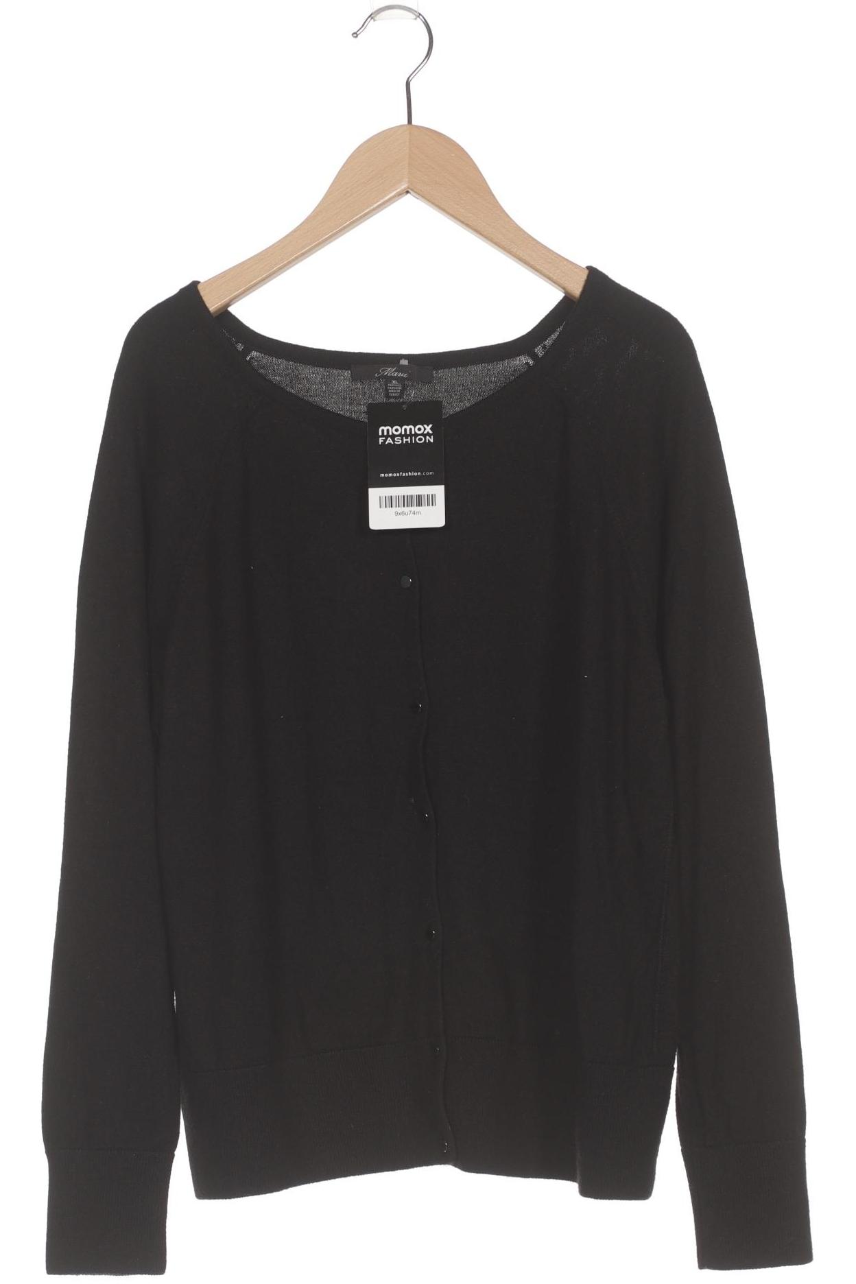 

mavi Damen Strickjacke, schwarz, Gr. 44