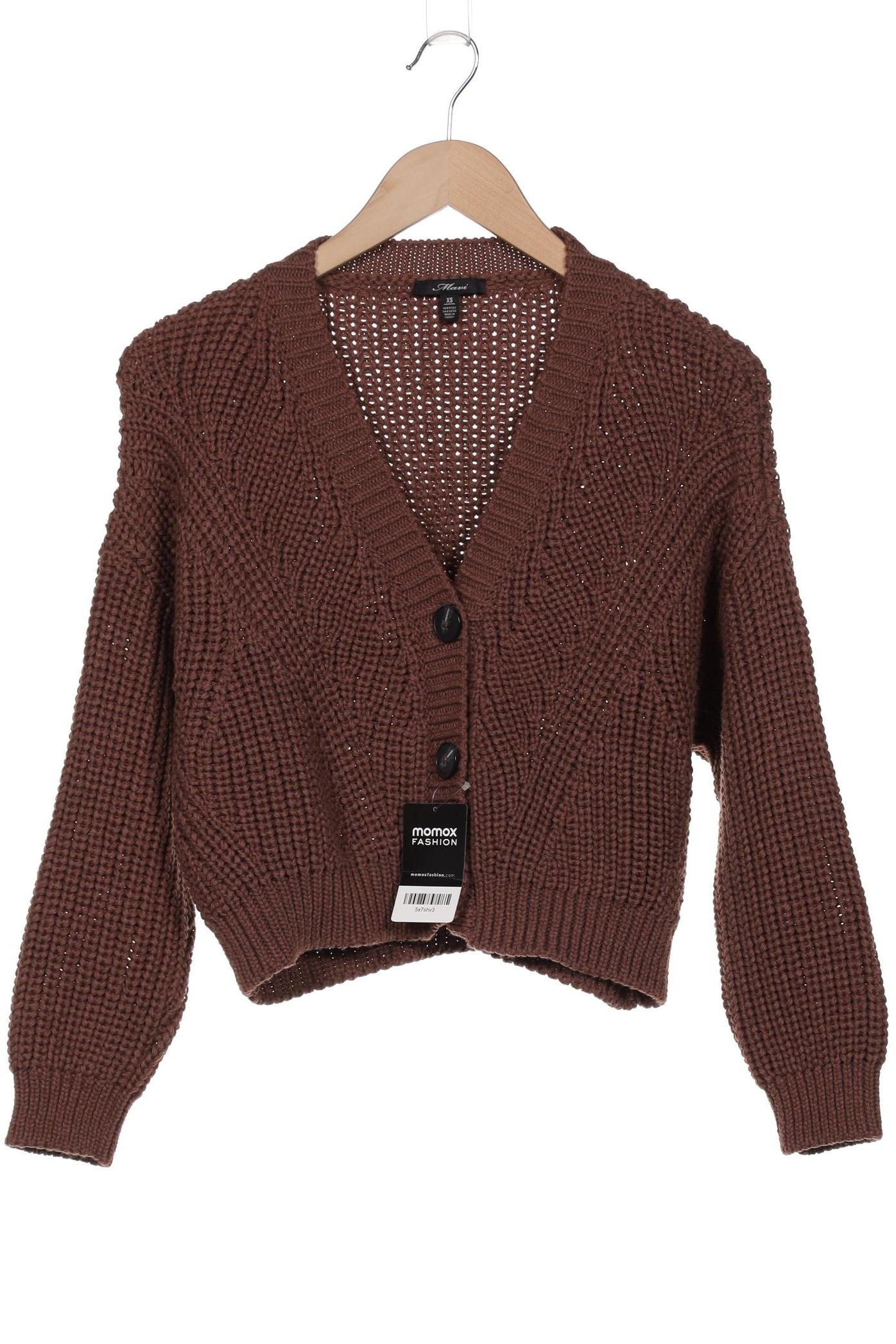 

mavi Damen Strickjacke, braun, Gr. 34