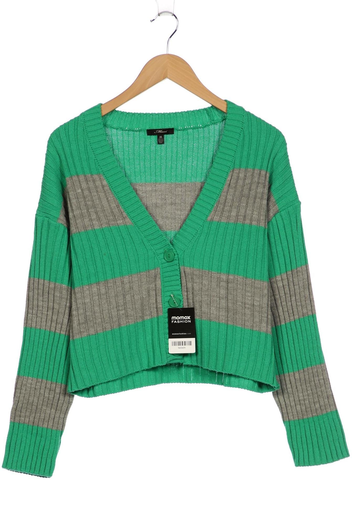 

mavi Damen Strickjacke, grün, Gr. 34