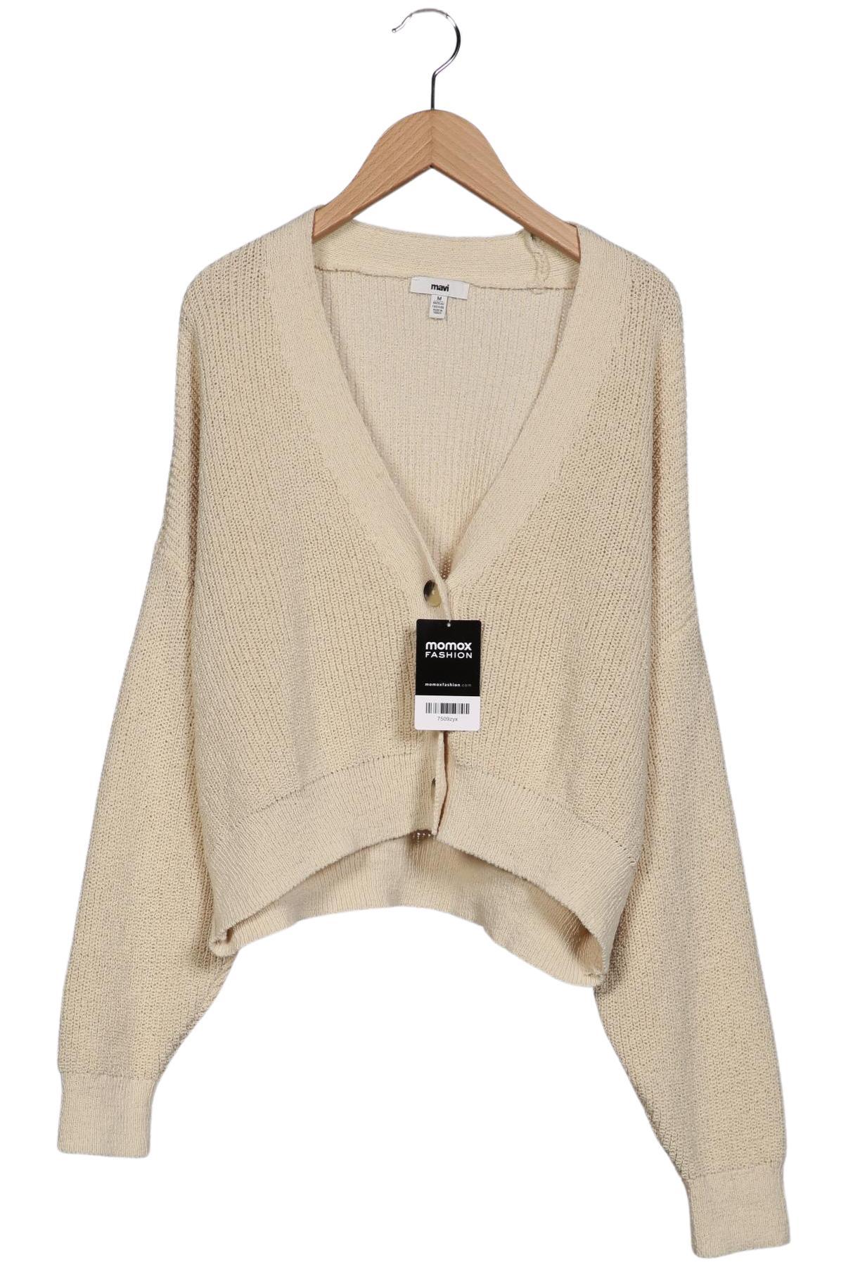 

mavi Damen Strickjacke, cremeweiß, Gr. 38