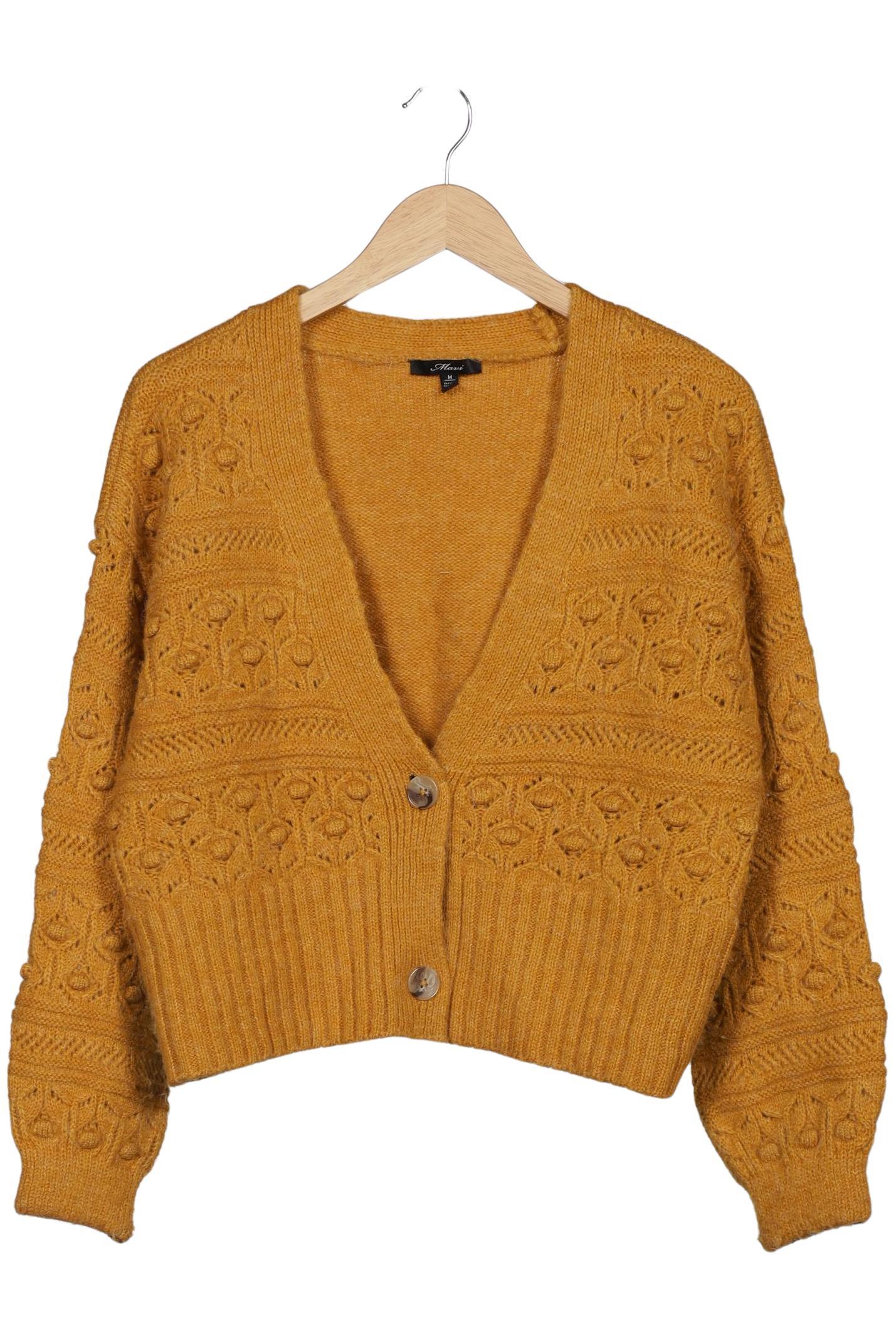 

mavi Damen Strickjacke, gelb, Gr. 38