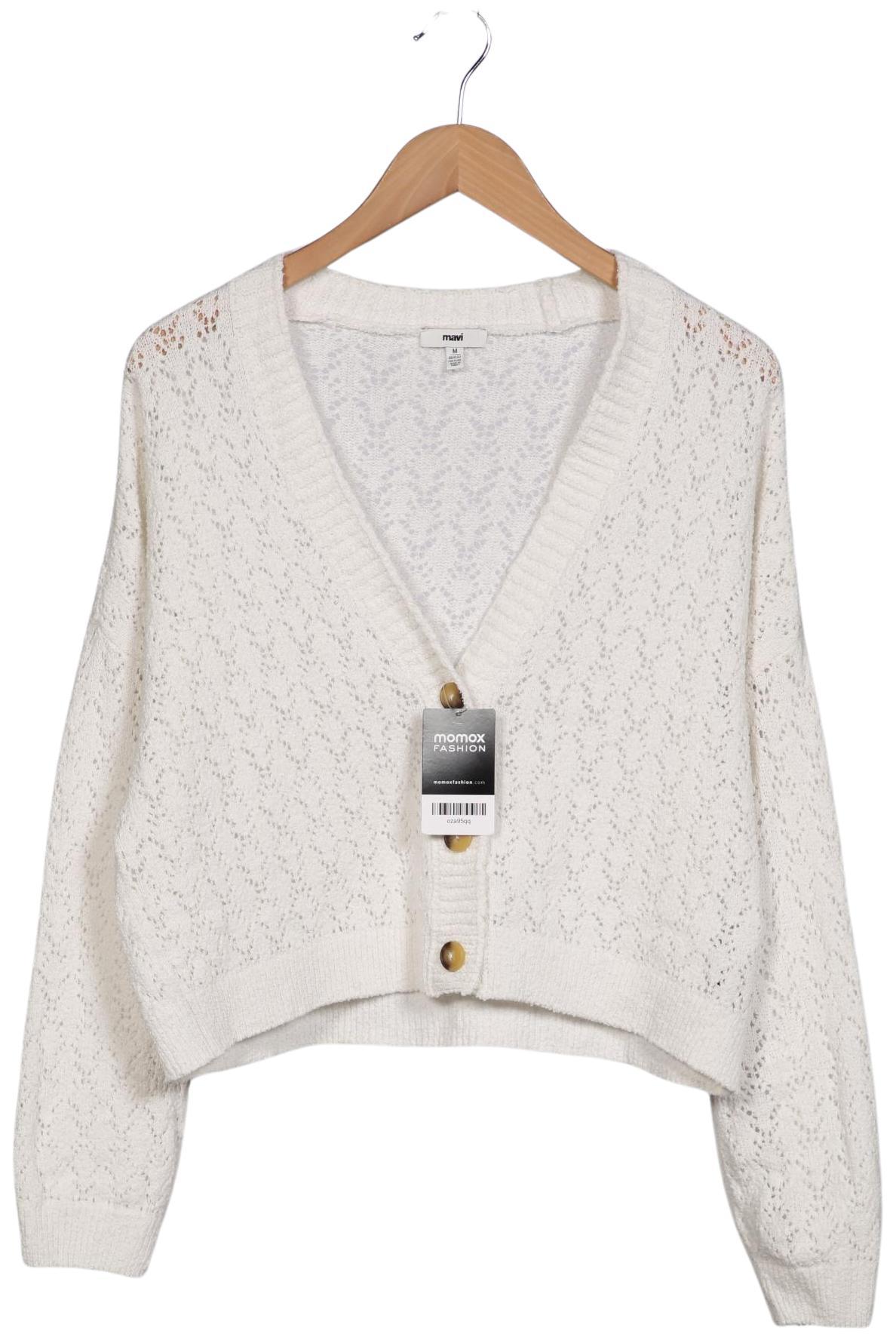 

mavi Damen Strickjacke, cremeweiß, Gr. 38