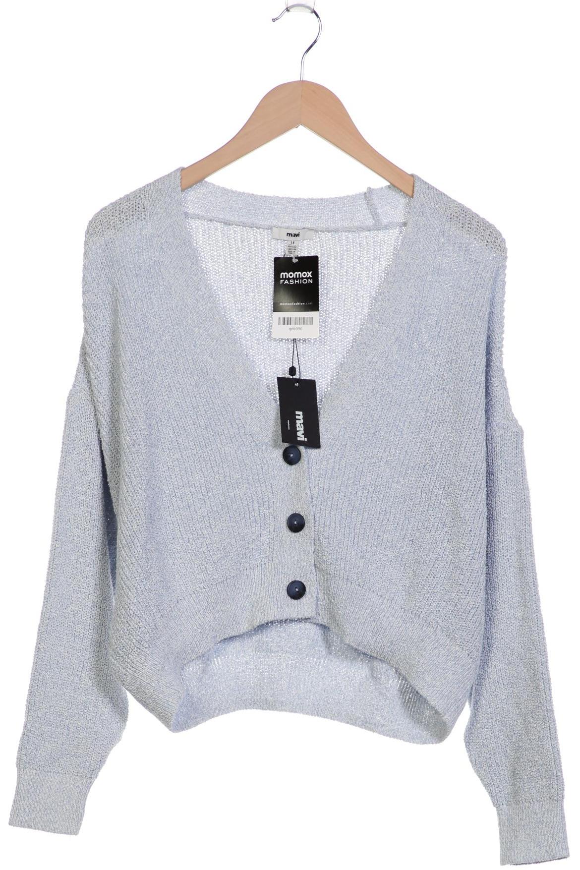 

mavi Damen Strickjacke, hellblau, Gr. 38