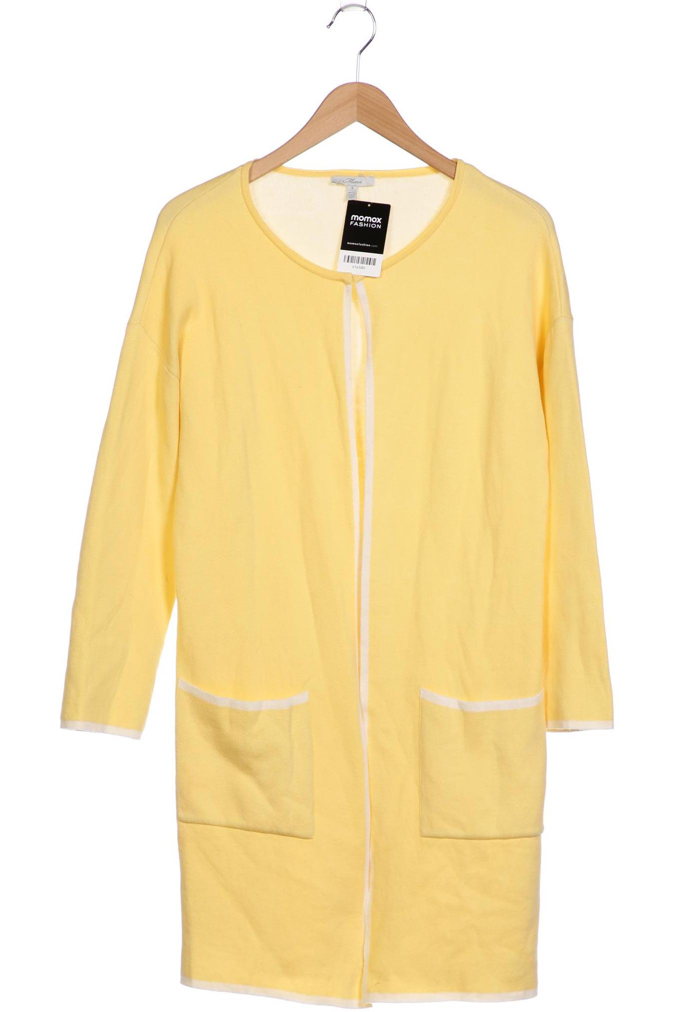 

mavi Damen Strickjacke, gelb, Gr. 36