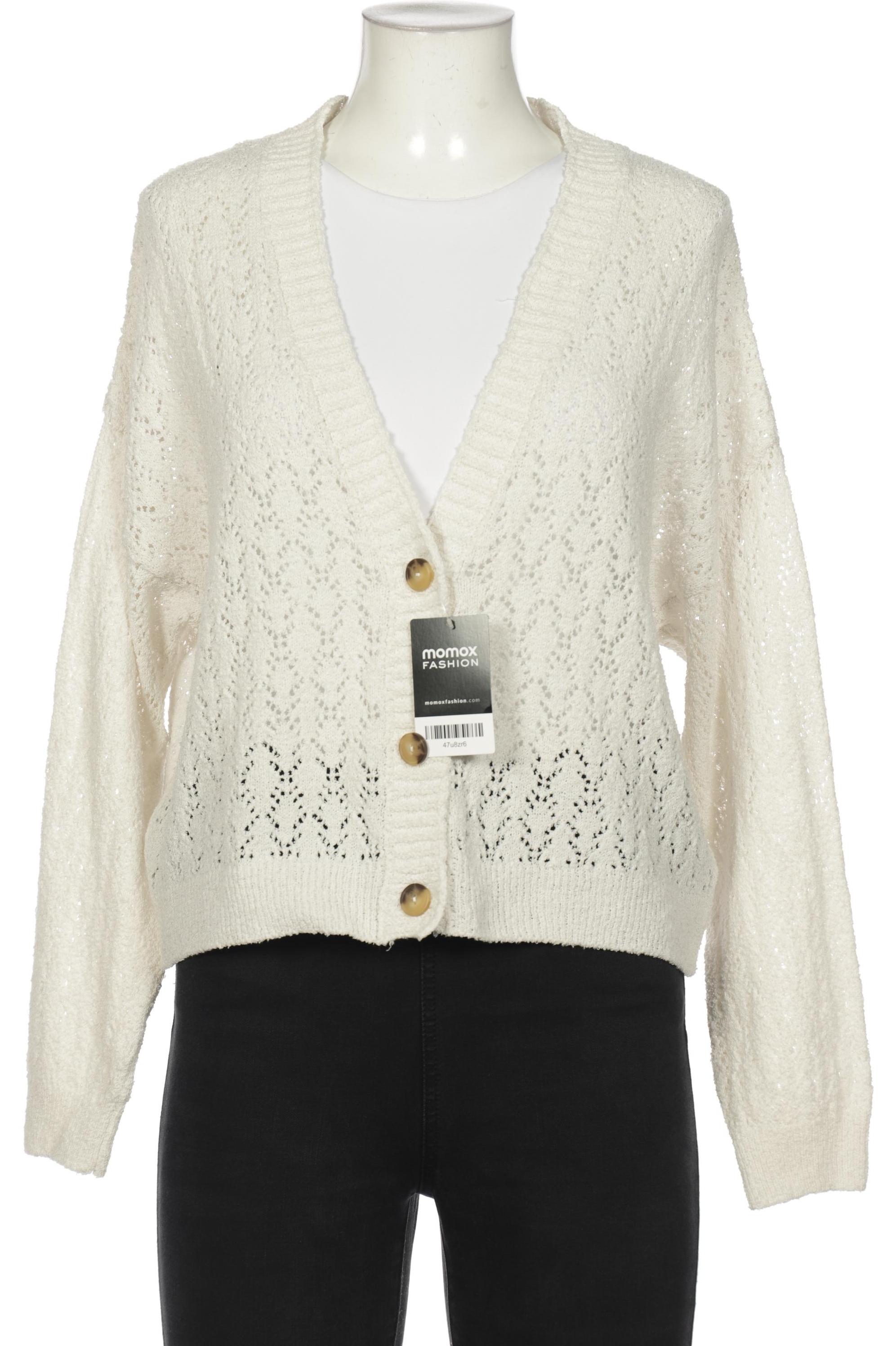 

mavi Damen Strickjacke, weiß, Gr. 38