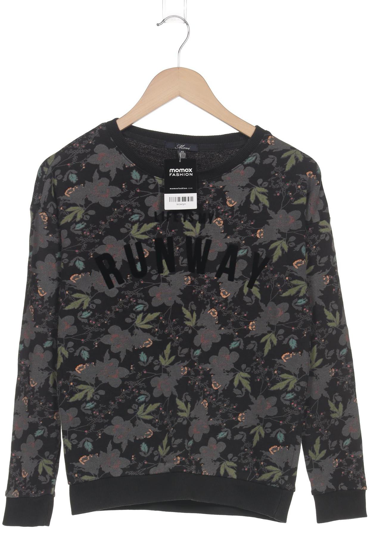 

mavi Damen Sweatshirt, schwarz, Gr. 34