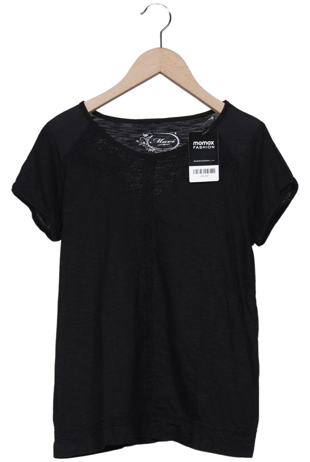 

mavi Damen T-Shirt, schwarz, Gr. 36