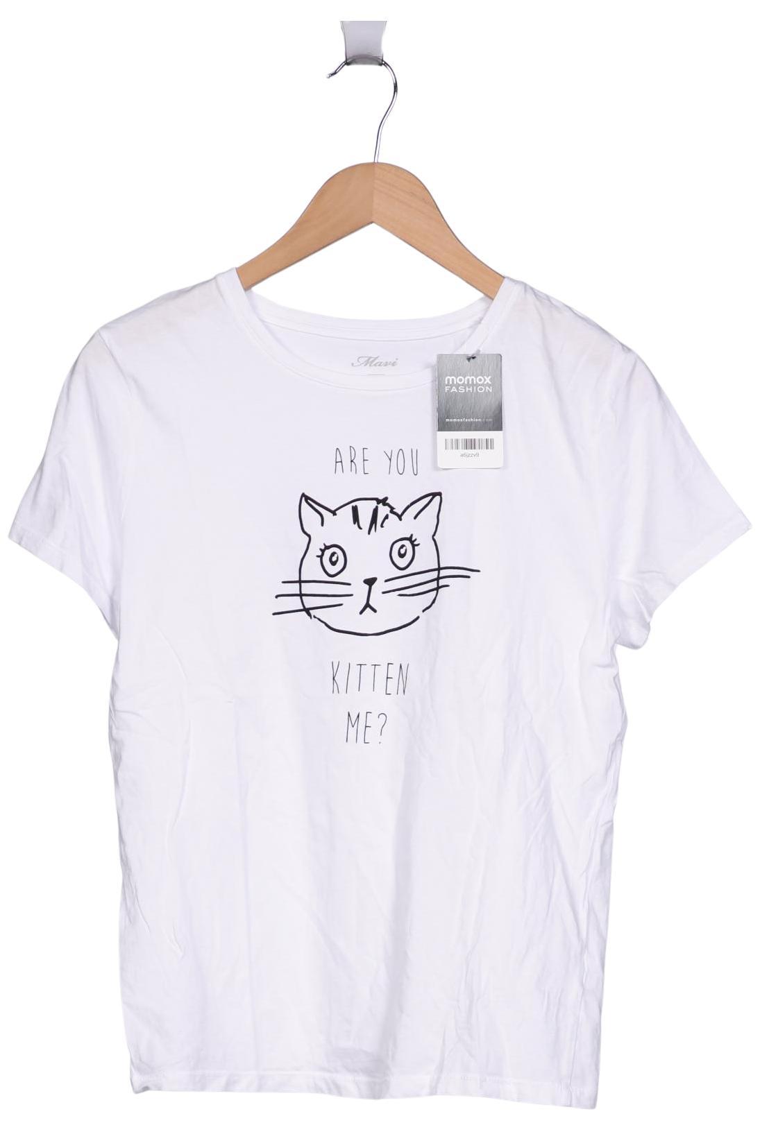 

mavi Damen T-Shirt, weiß, Gr. 38
