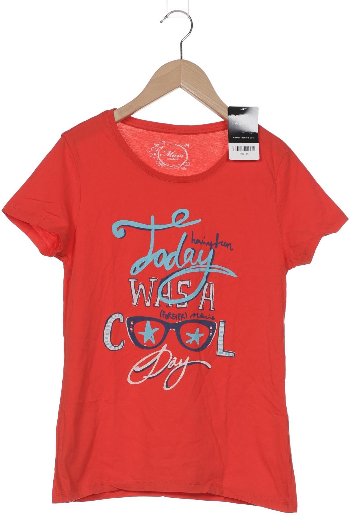 

mavi Damen T-Shirt, rot, Gr. 38