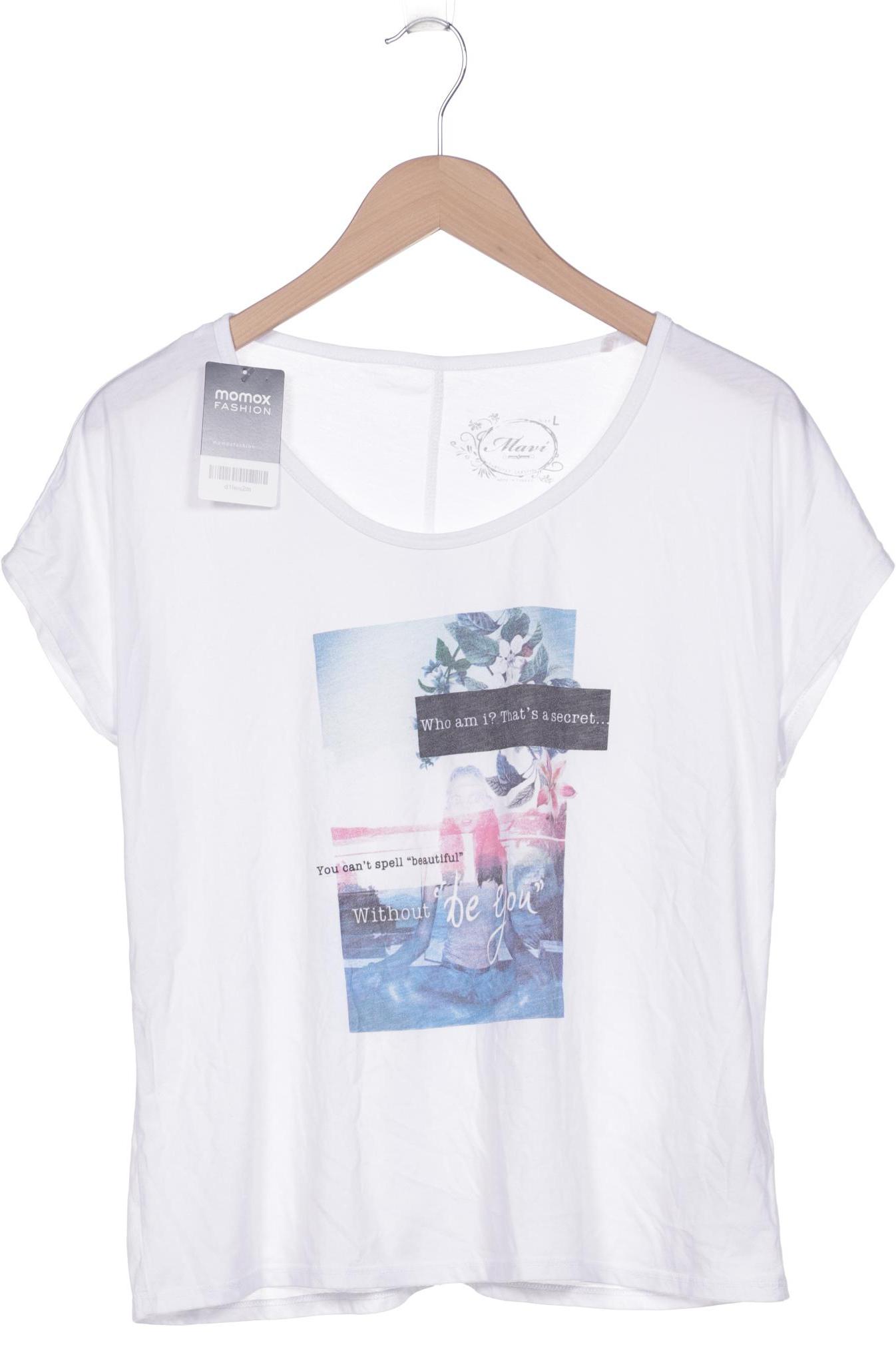

mavi Damen T-Shirt, weiß