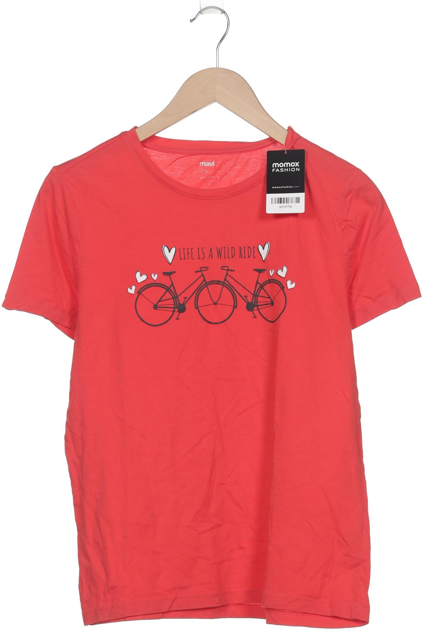 

mavi Damen T-Shirt, rot, Gr. 42