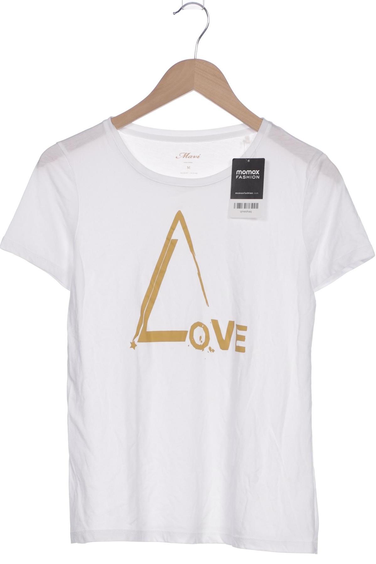 

mavi Damen T-Shirt, weiß, Gr. 38