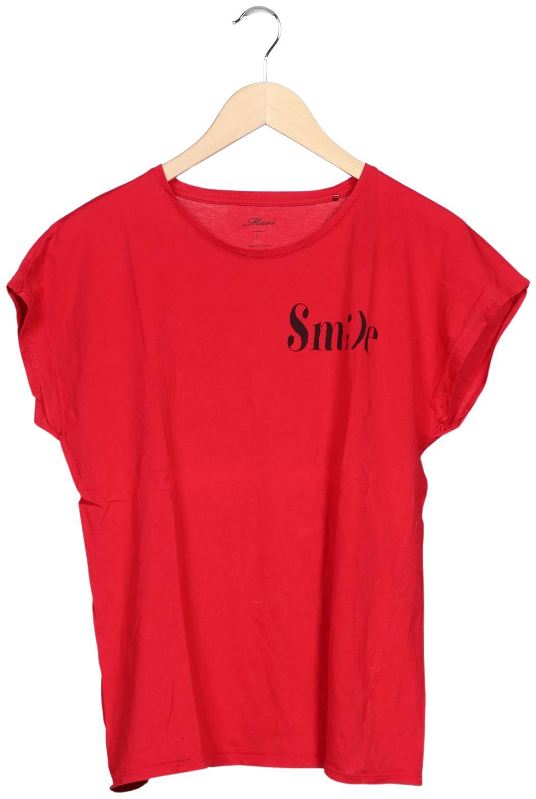 

mavi Damen T-Shirt, rot, Gr. 42