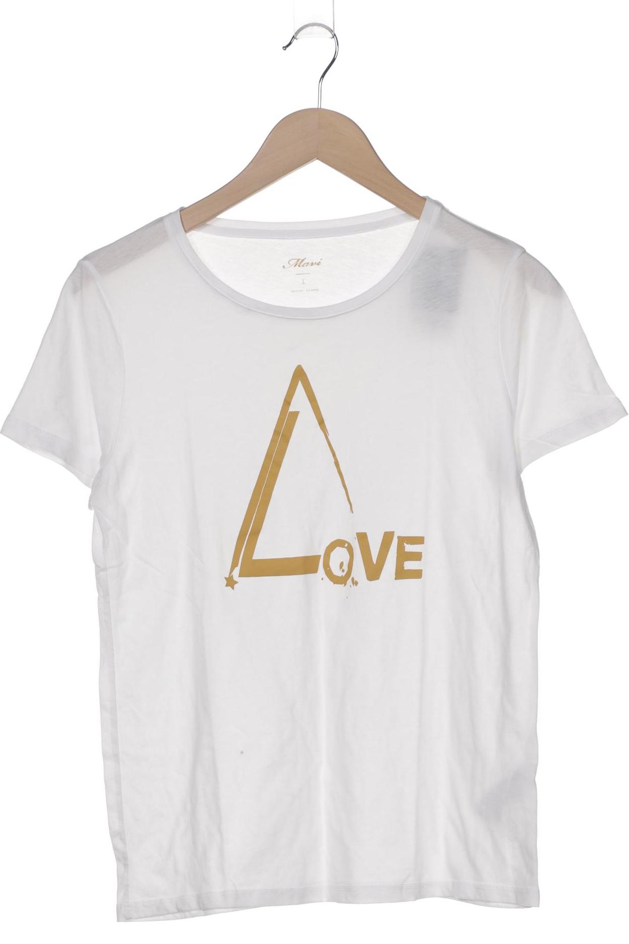 

mavi Damen T-Shirt, weiß, Gr. 42