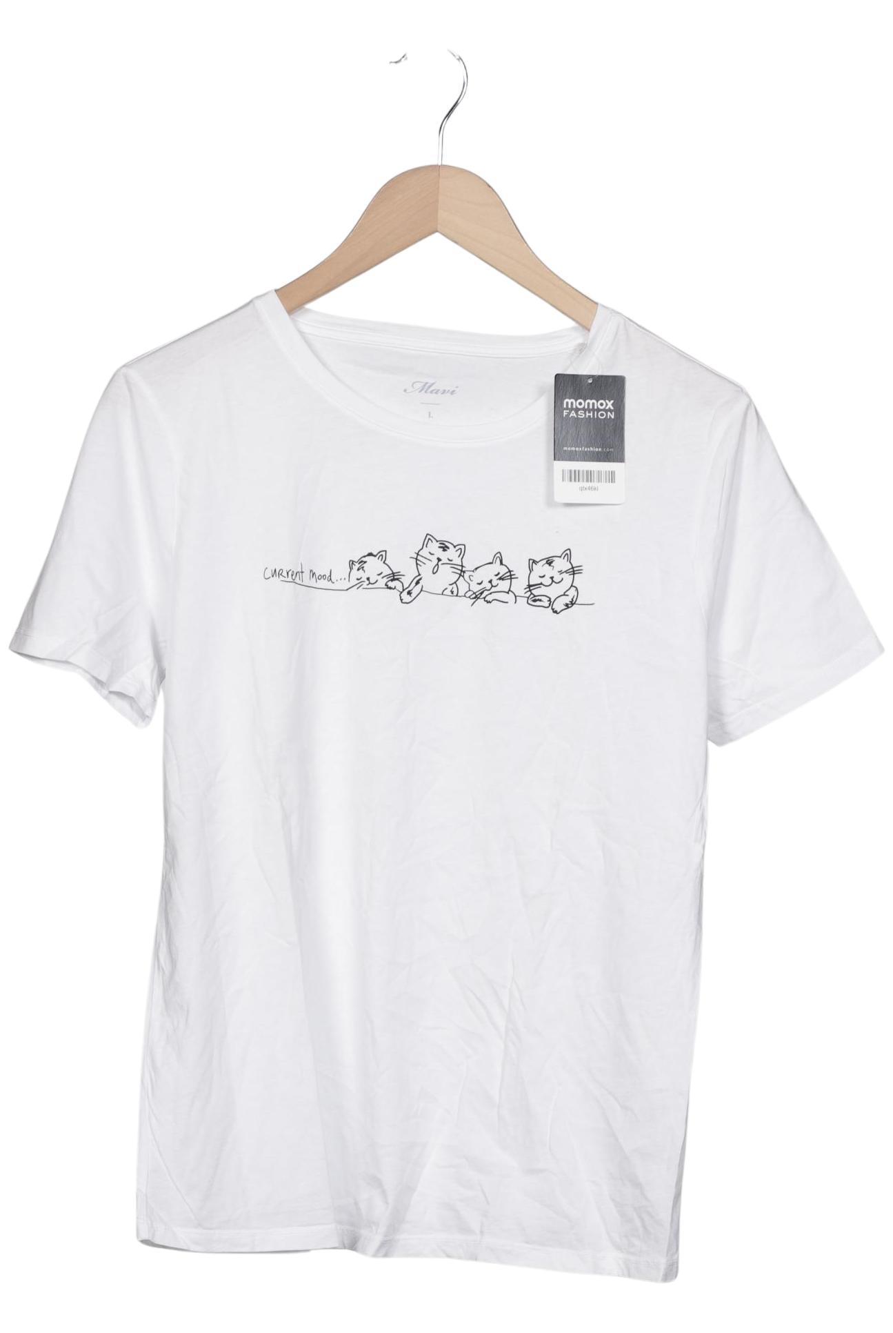 

mavi Damen T-Shirt, weiß, Gr. 42