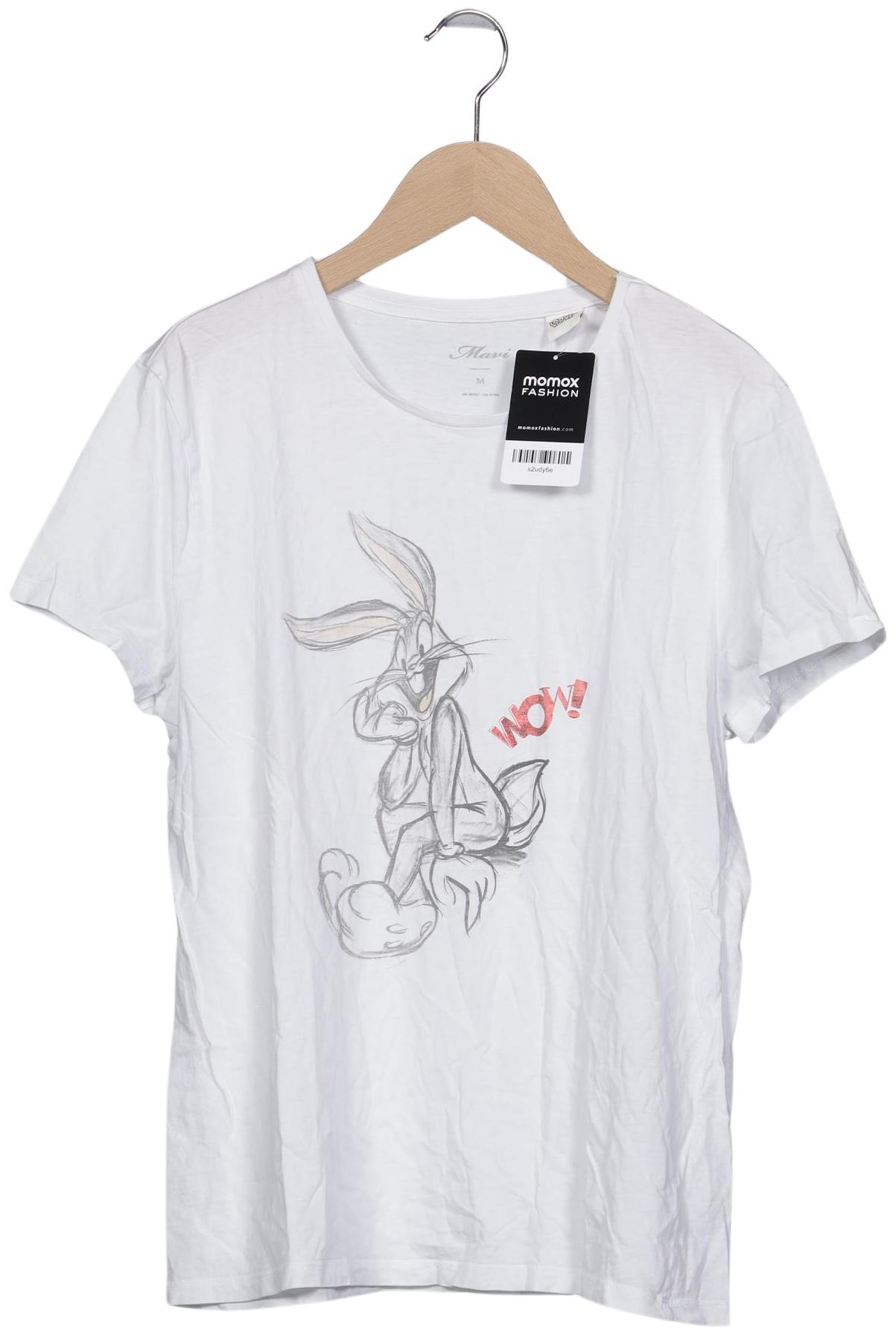

mavi Damen T-Shirt, weiß, Gr. 38