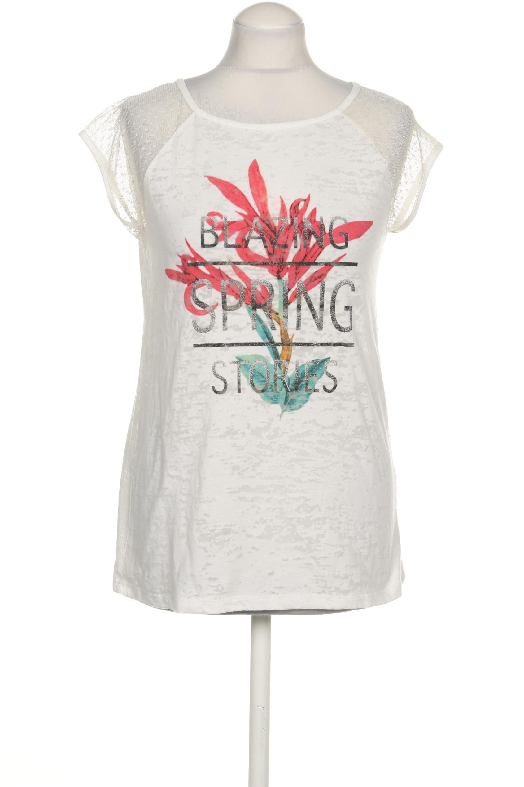 

mavi Damen T-Shirt, weiß, Gr. 38